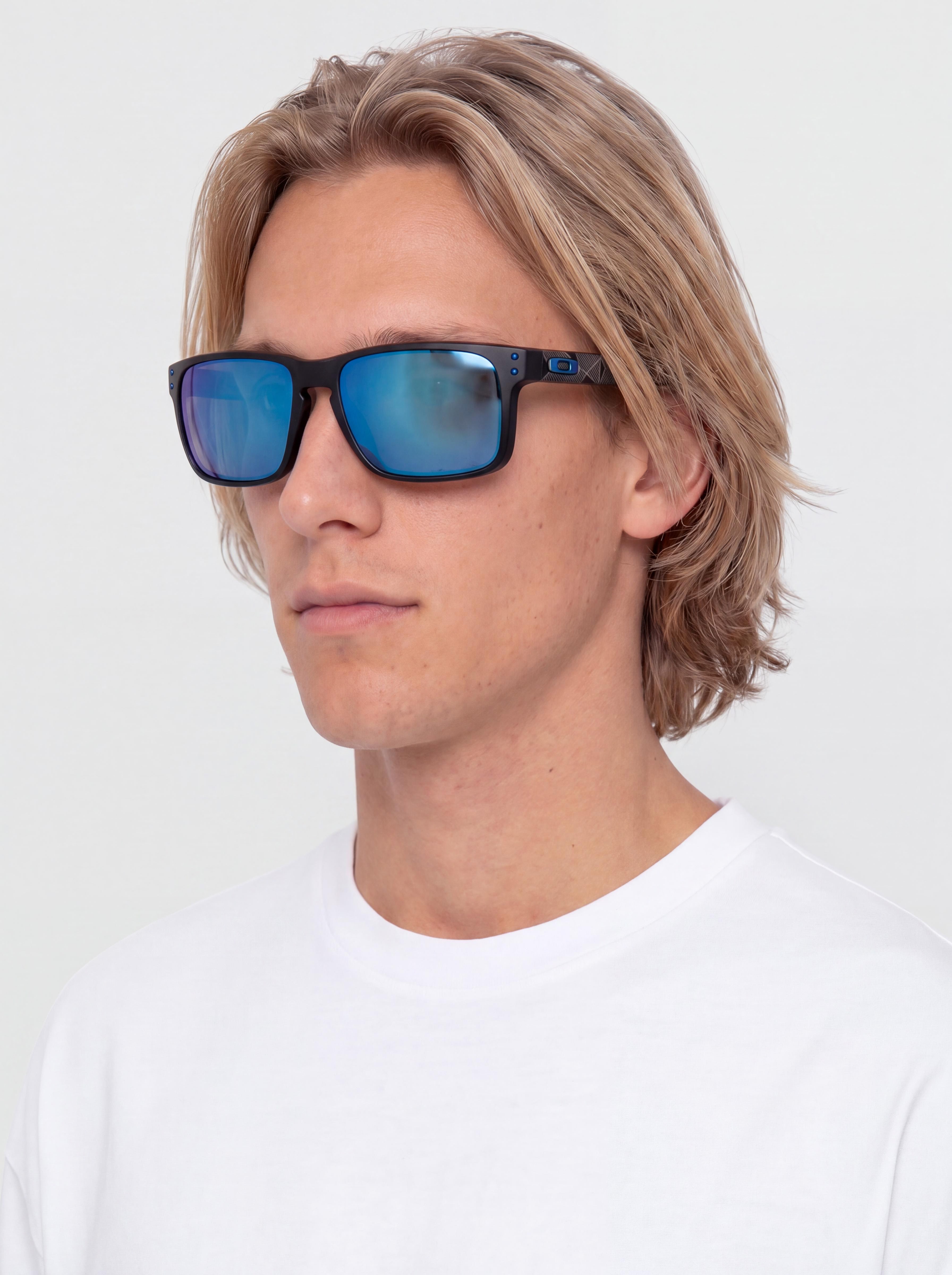 Slneu010dnu00e9 okuliare Oakley Holbrook (matte black/prizm sapphr irid polar)