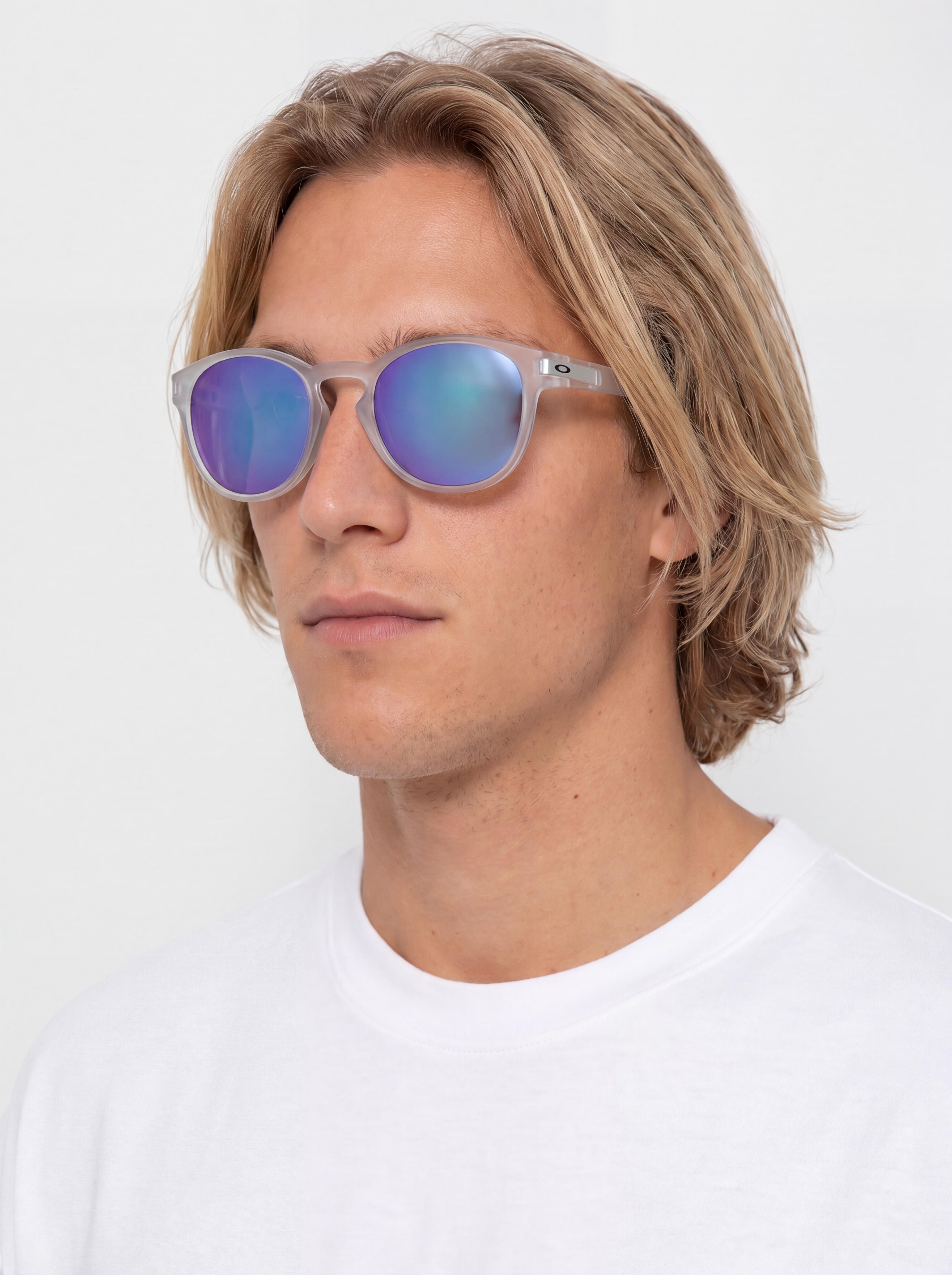 Slnečné okuliare Oakley Latch (matte clear/prizm sapphire polarized)