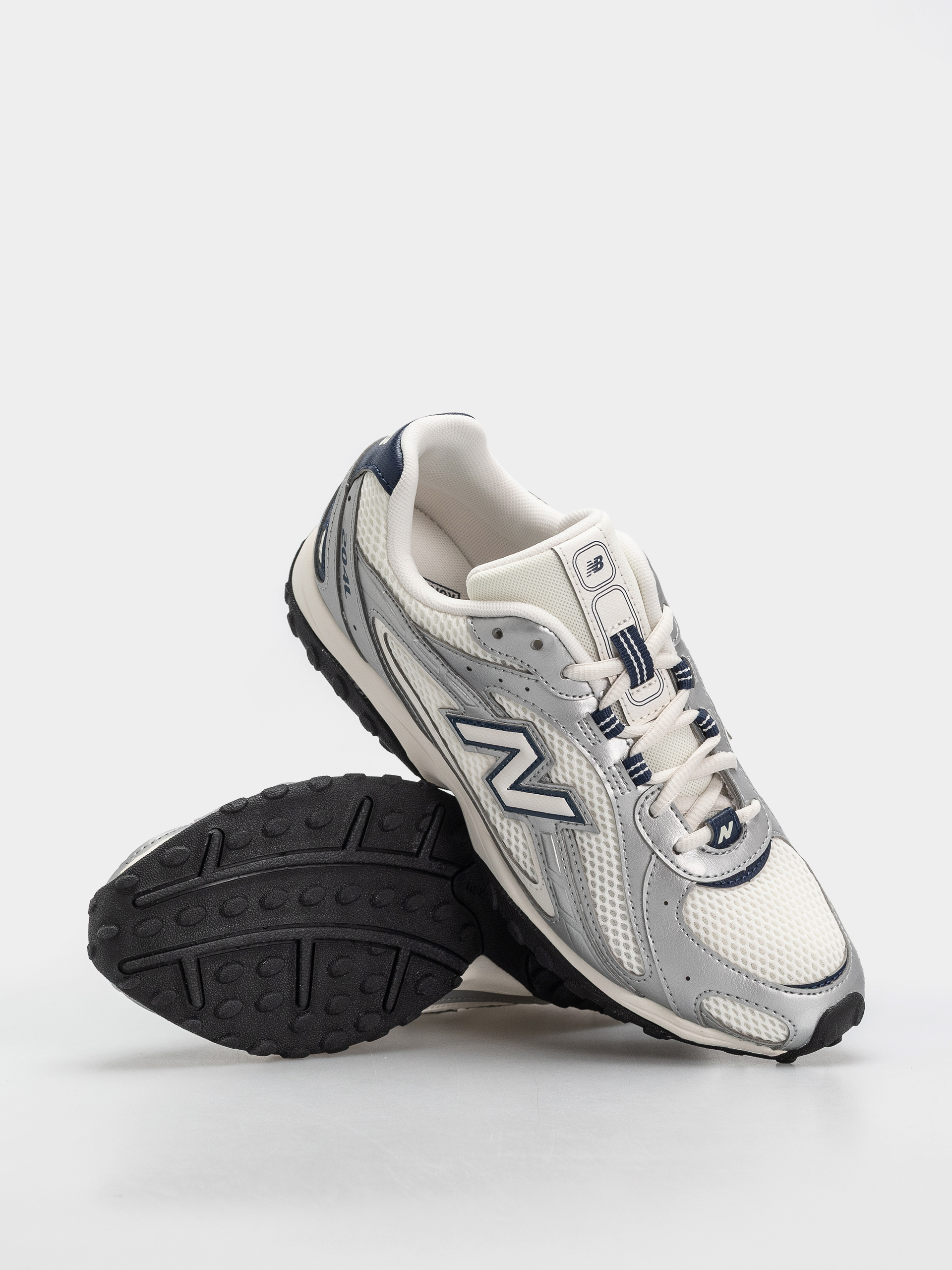 Topánky New Balance 204L (sea salt/silver metallic/nb navy)