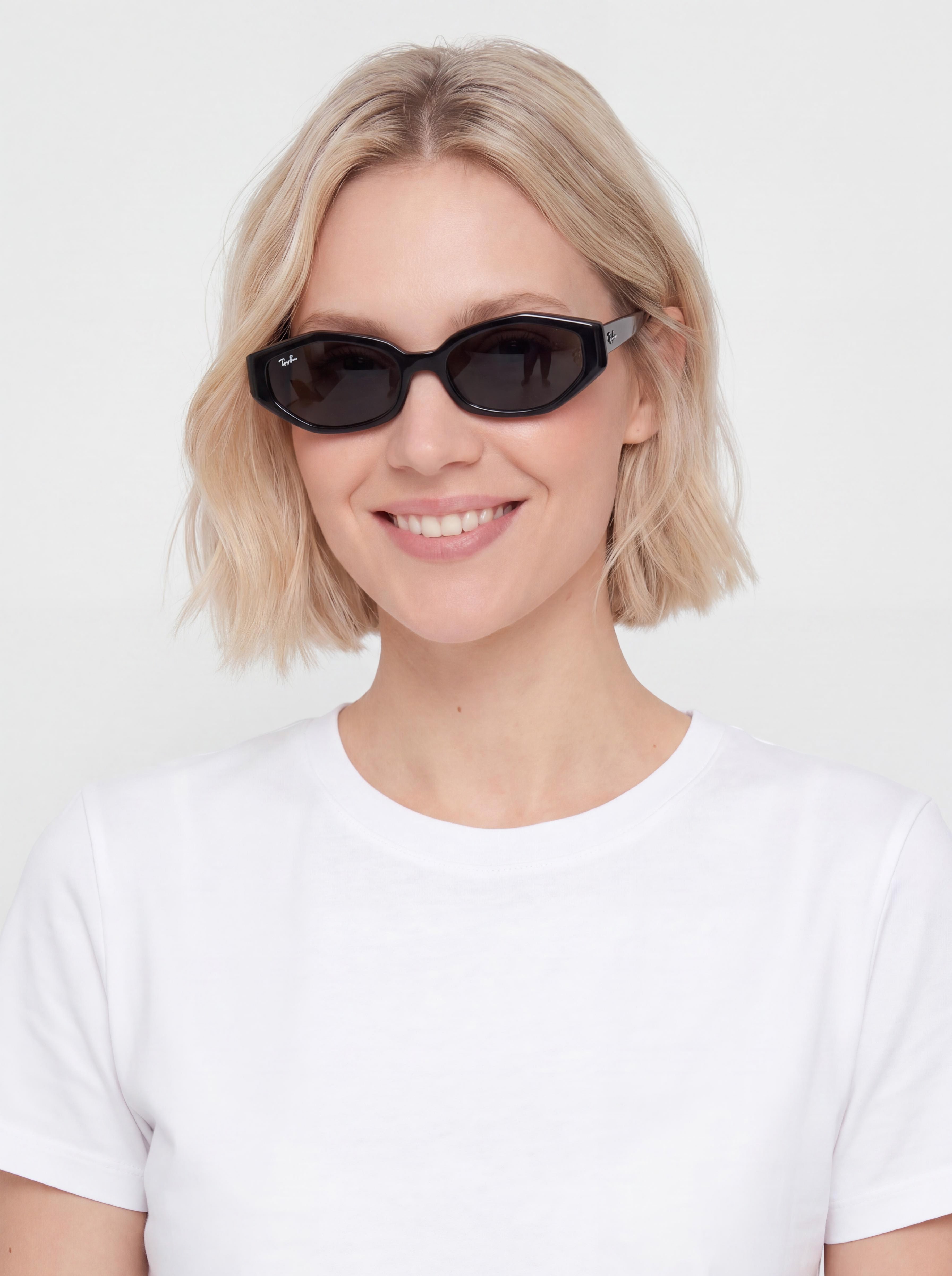 Slnečné okuliare Ray-Ban Rb4473D (polerowany black/ciemnogrey)