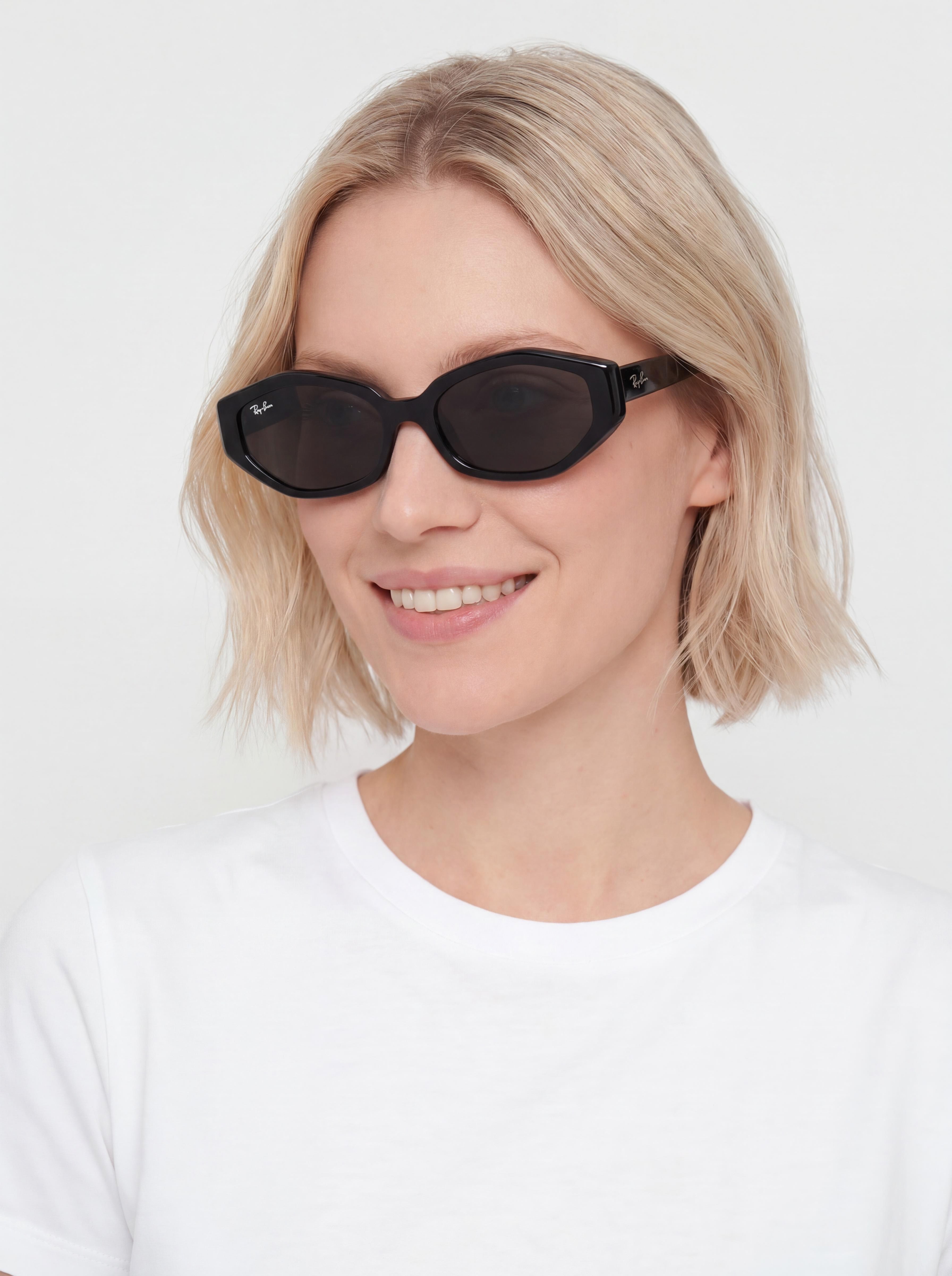 Slnečné okuliare Ray-Ban Rb4473D (polerowany black/ciemnogrey)