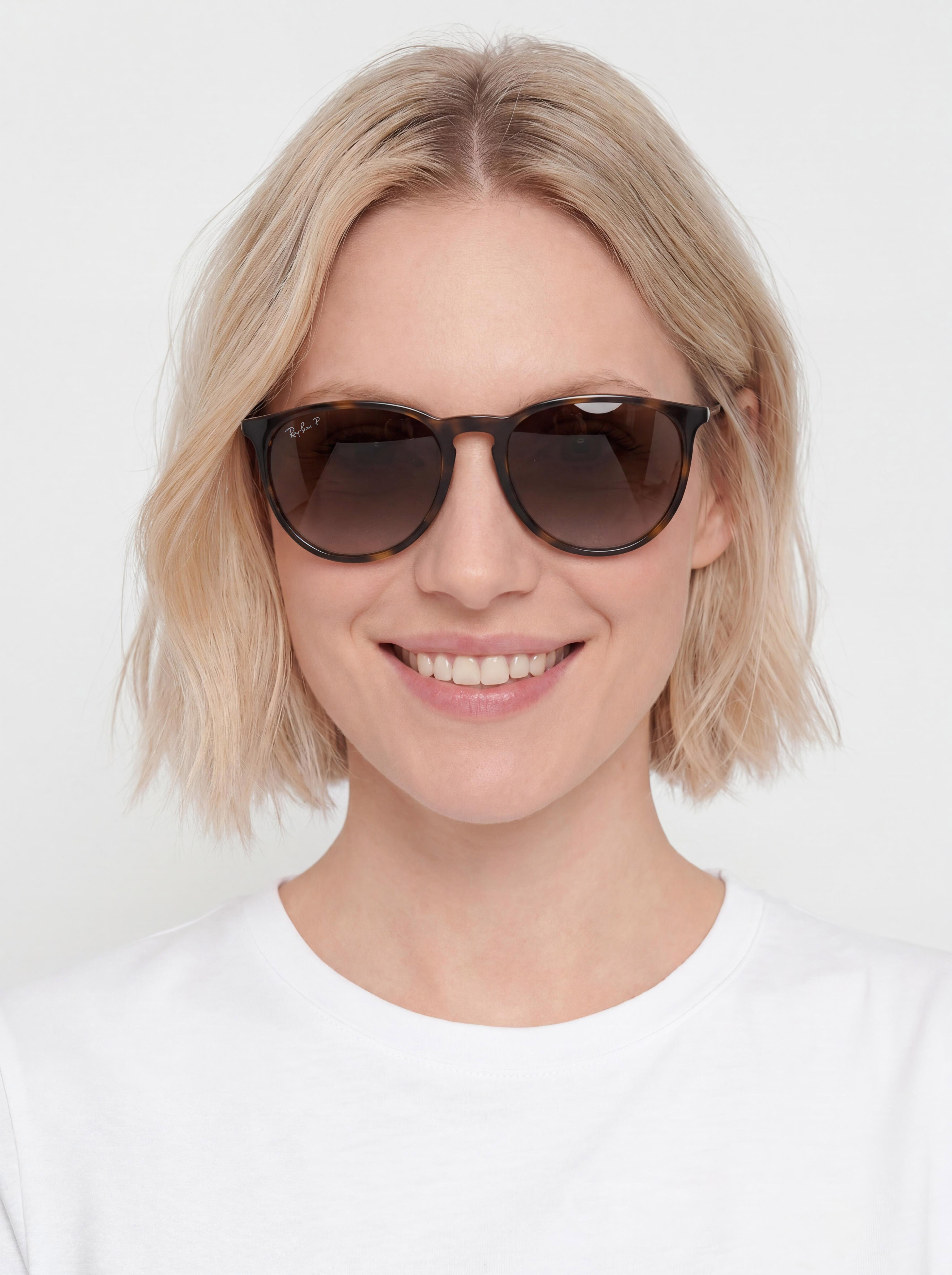Slnečné okuliare Ray-Ban Erika Classic (polerowany jasna havana/brązowe z polaryzacją)