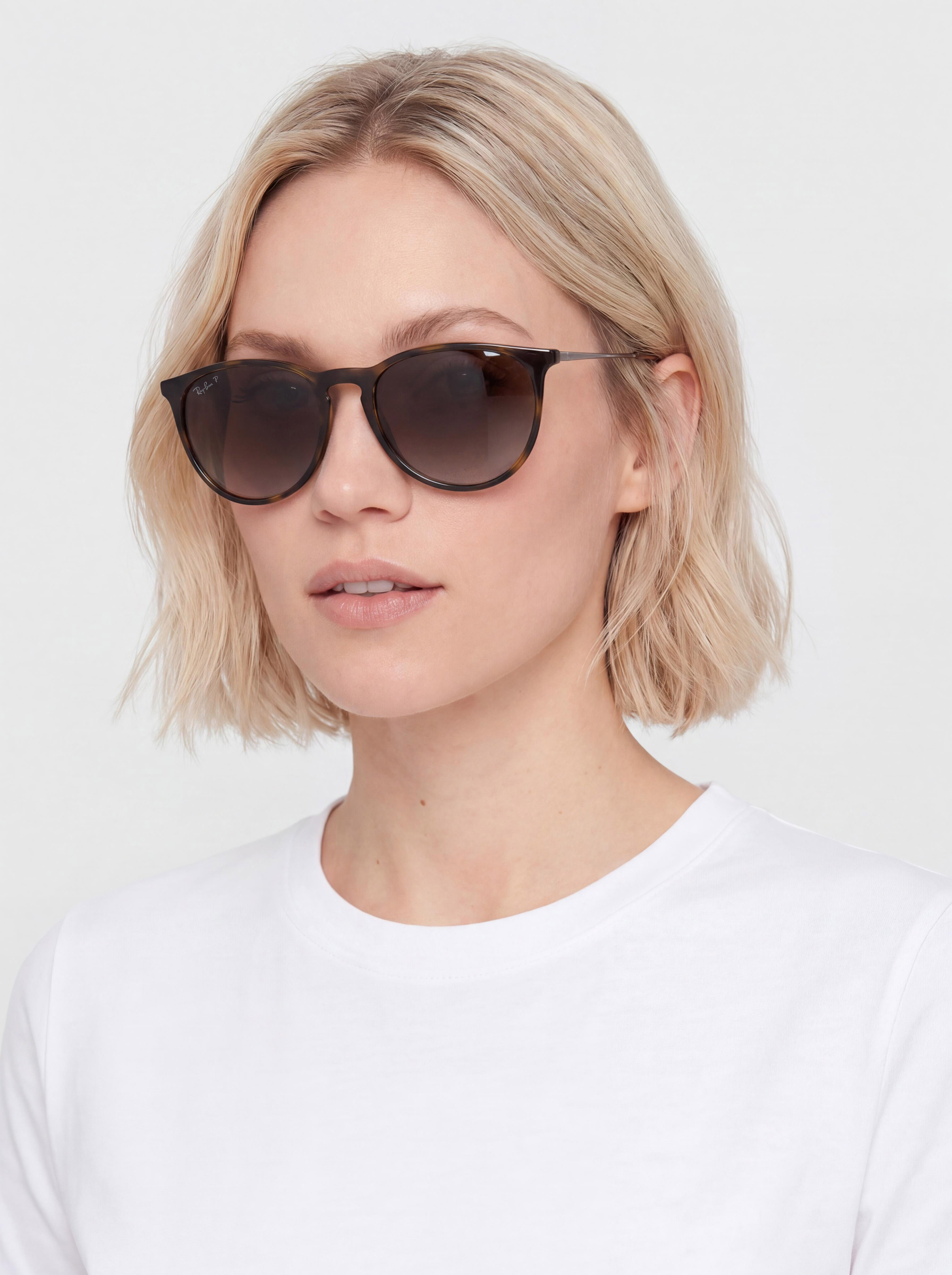 Slnečné okuliare Ray-Ban Erika Classic (polerowany jasna havana/brązowe z polaryzacją)
