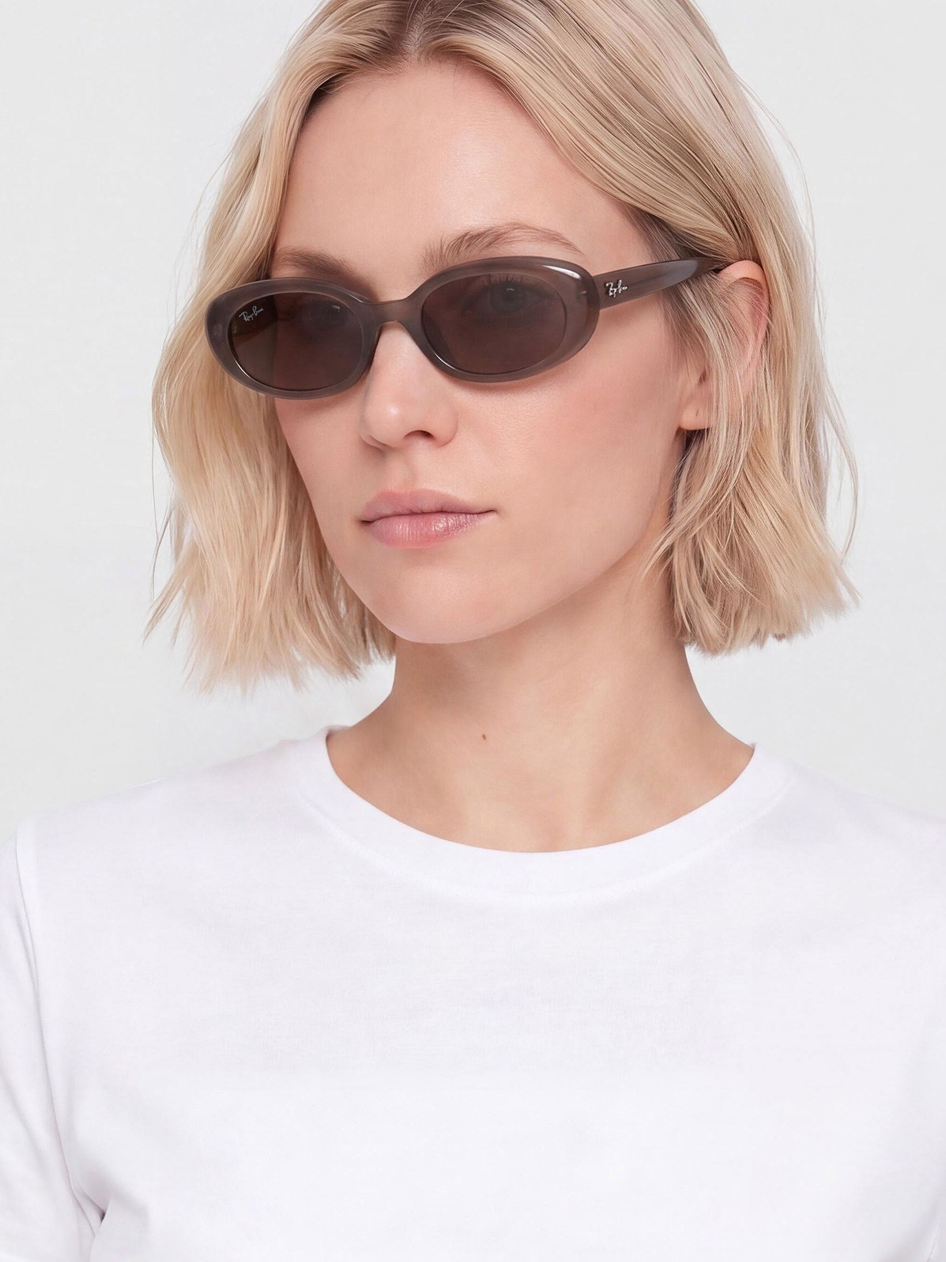 Slnečné okuliare Ray-Ban Rb4441D (matowy opalizujący brązowy/ciemnobrązowy)