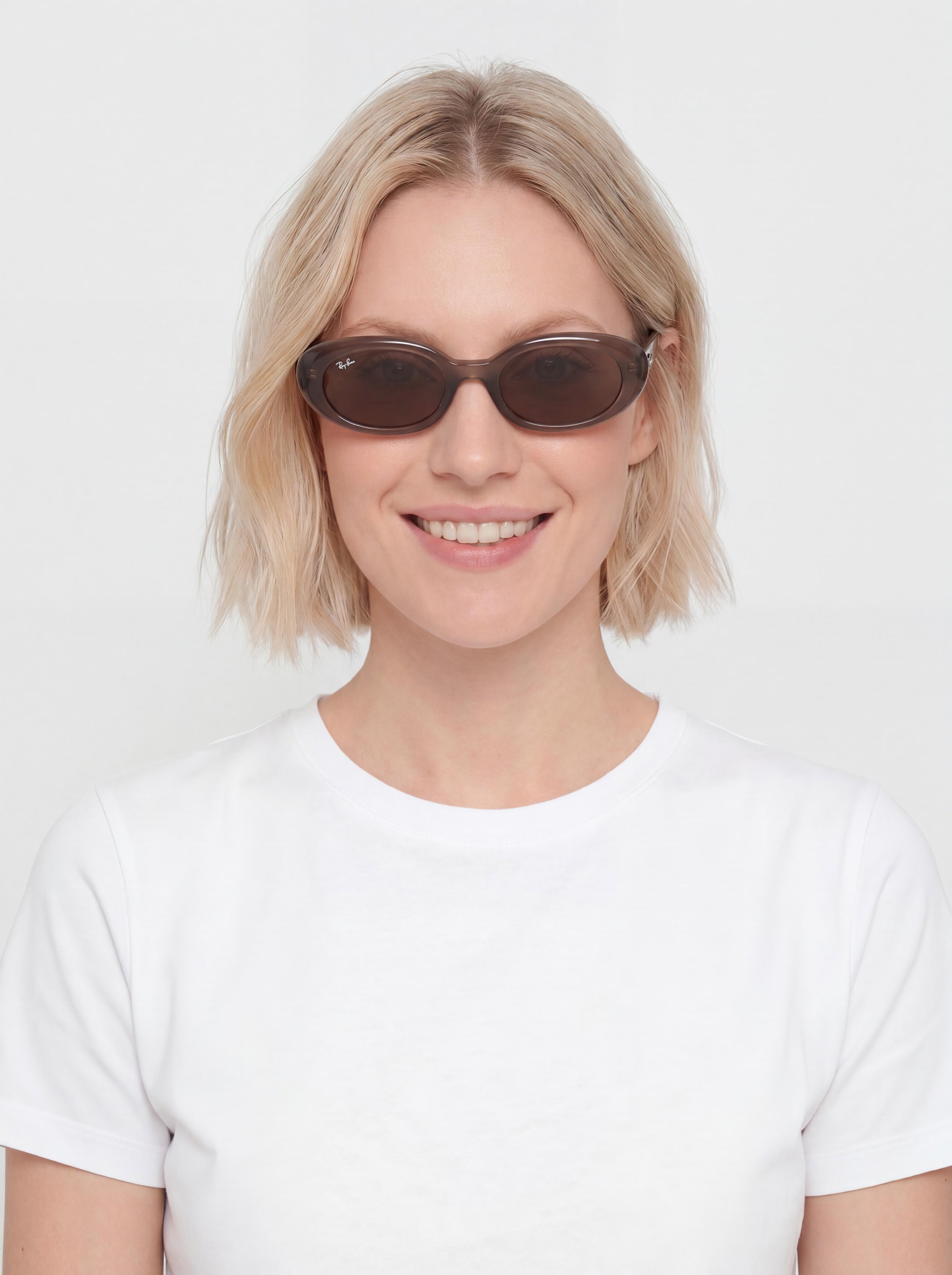Slnečné okuliare Ray-Ban Rb4441D (matowy opalizujący brązowy/ciemnobrązowy)