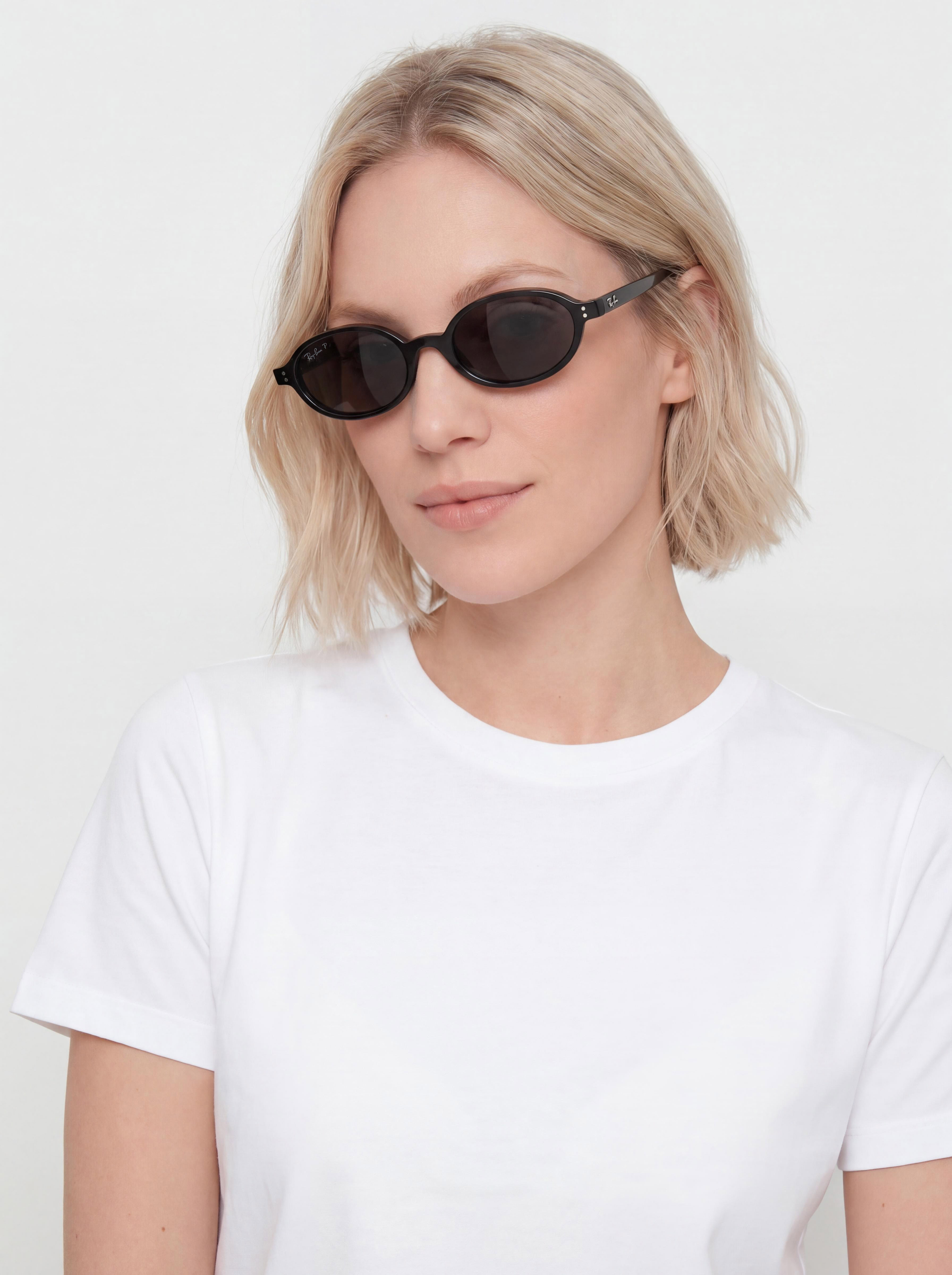 Slnečné okuliare Ray-Ban Khal (polerowany black/polaryzacyjne ciemnogrey)