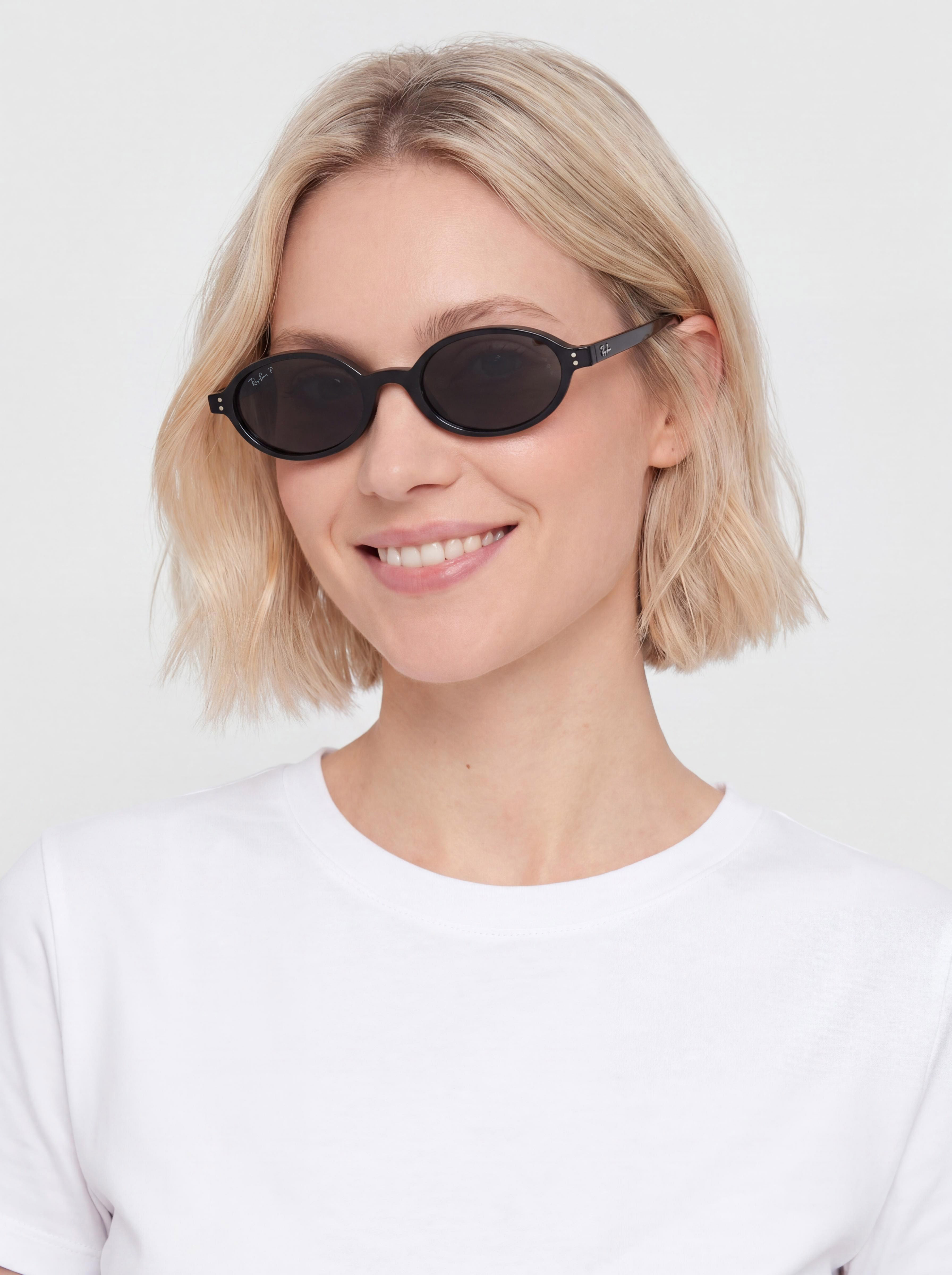 Slnečné okuliare Ray-Ban Khal (polerowany black/polaryzacyjne ciemnogrey)