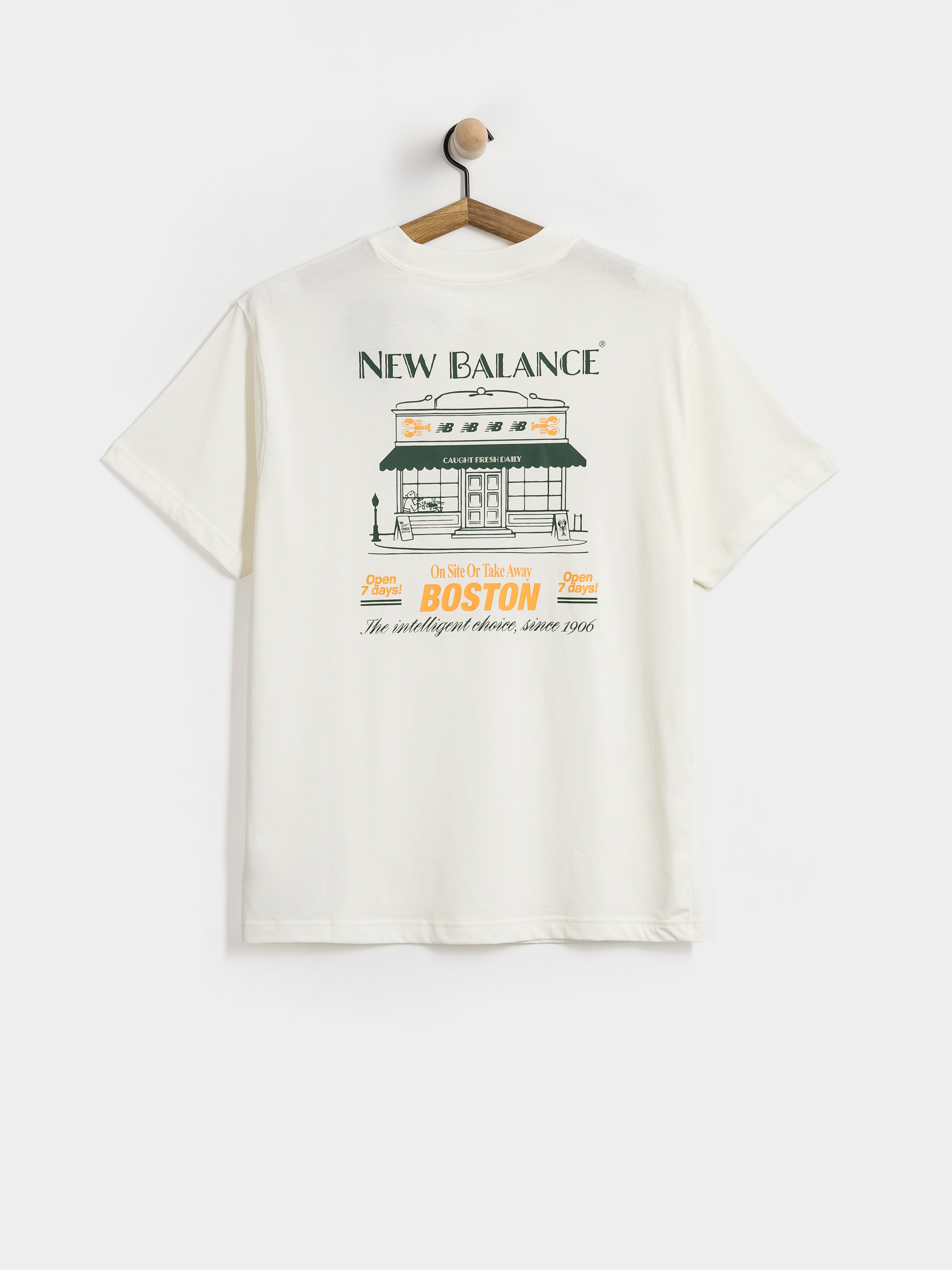 Tričko New Balance Grab a Bite Boston (sea salt)
