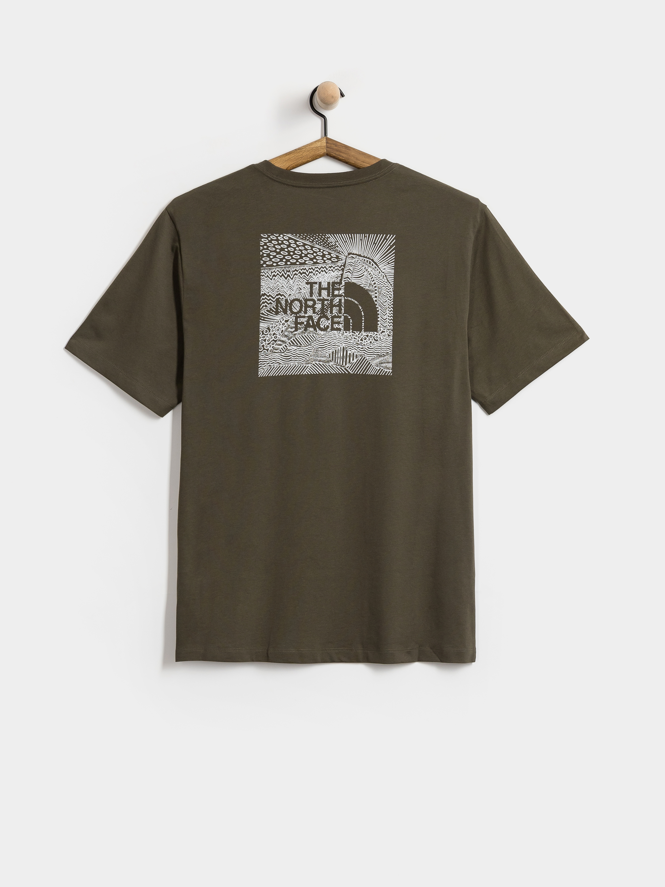 Tričko The North Face Box Nse Celebration (new taupe green)