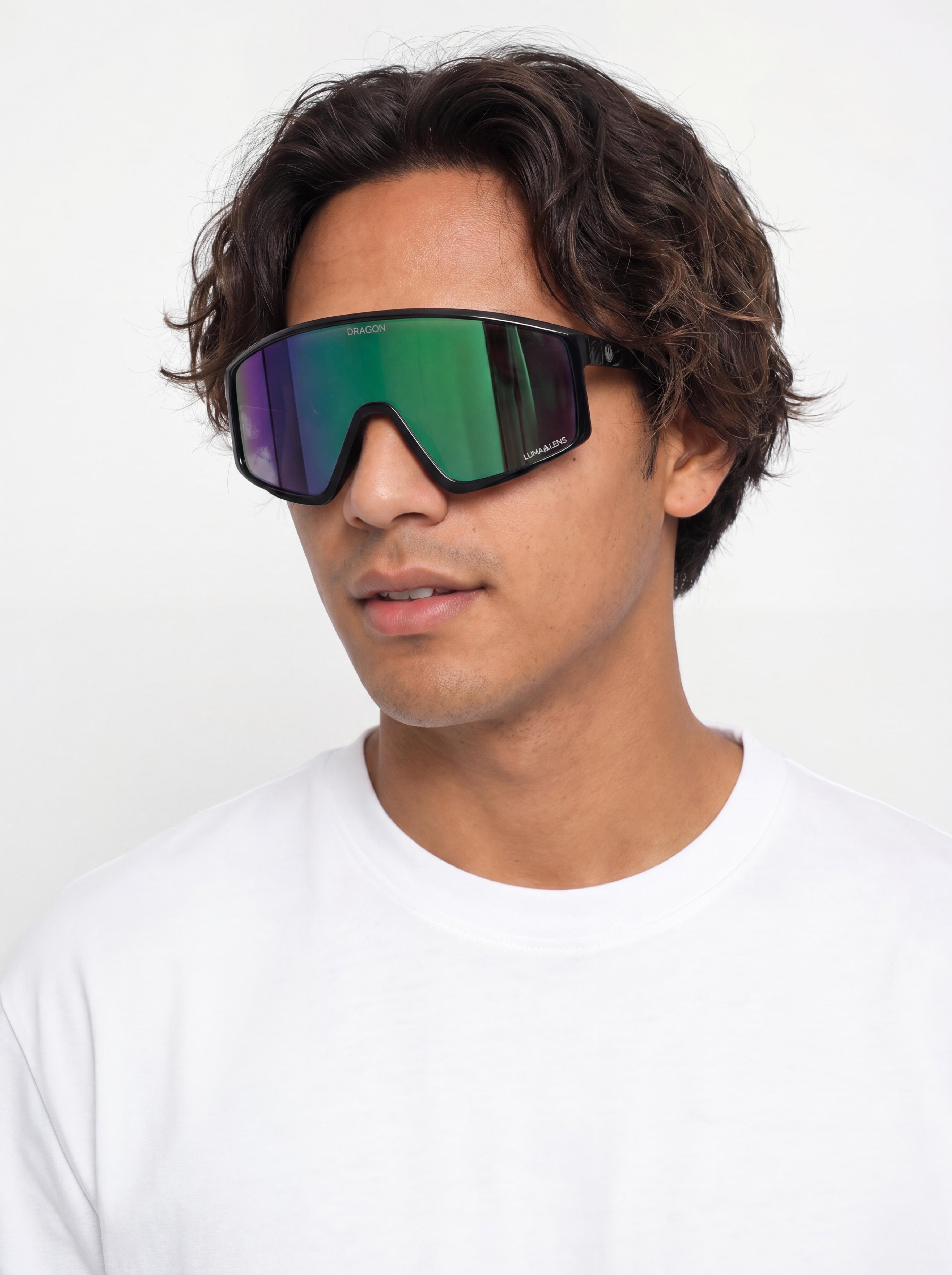 Slnečné okuliare Dragon Amped (black/multi/lumalens green ion)