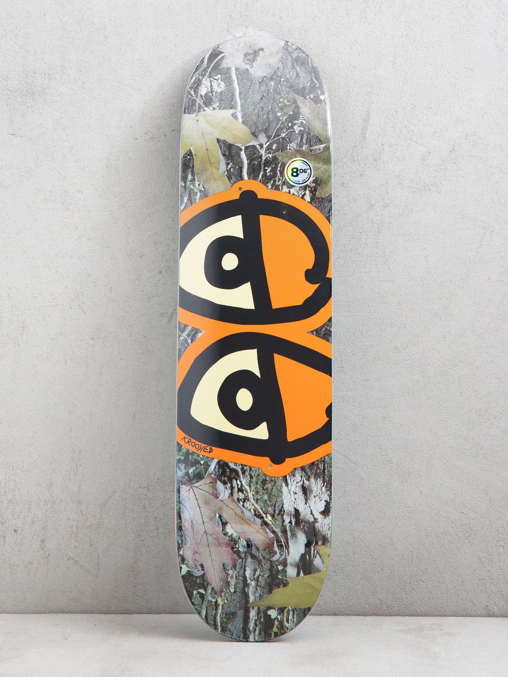 Doska Krooked Team Eyes Camo (orange)