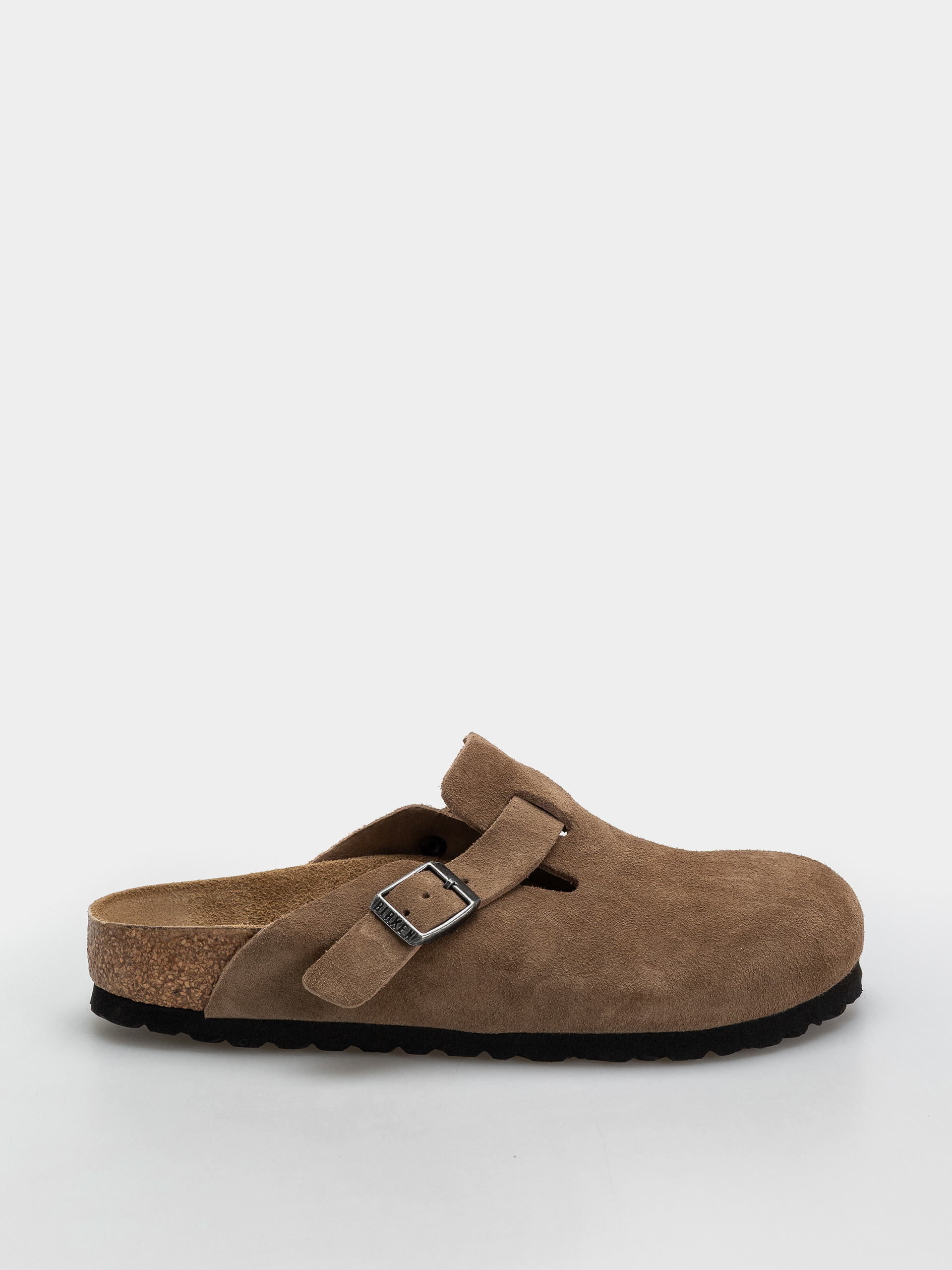 Šľapky Birkenstock Boston Suede Leather Narrow (dark tea)
