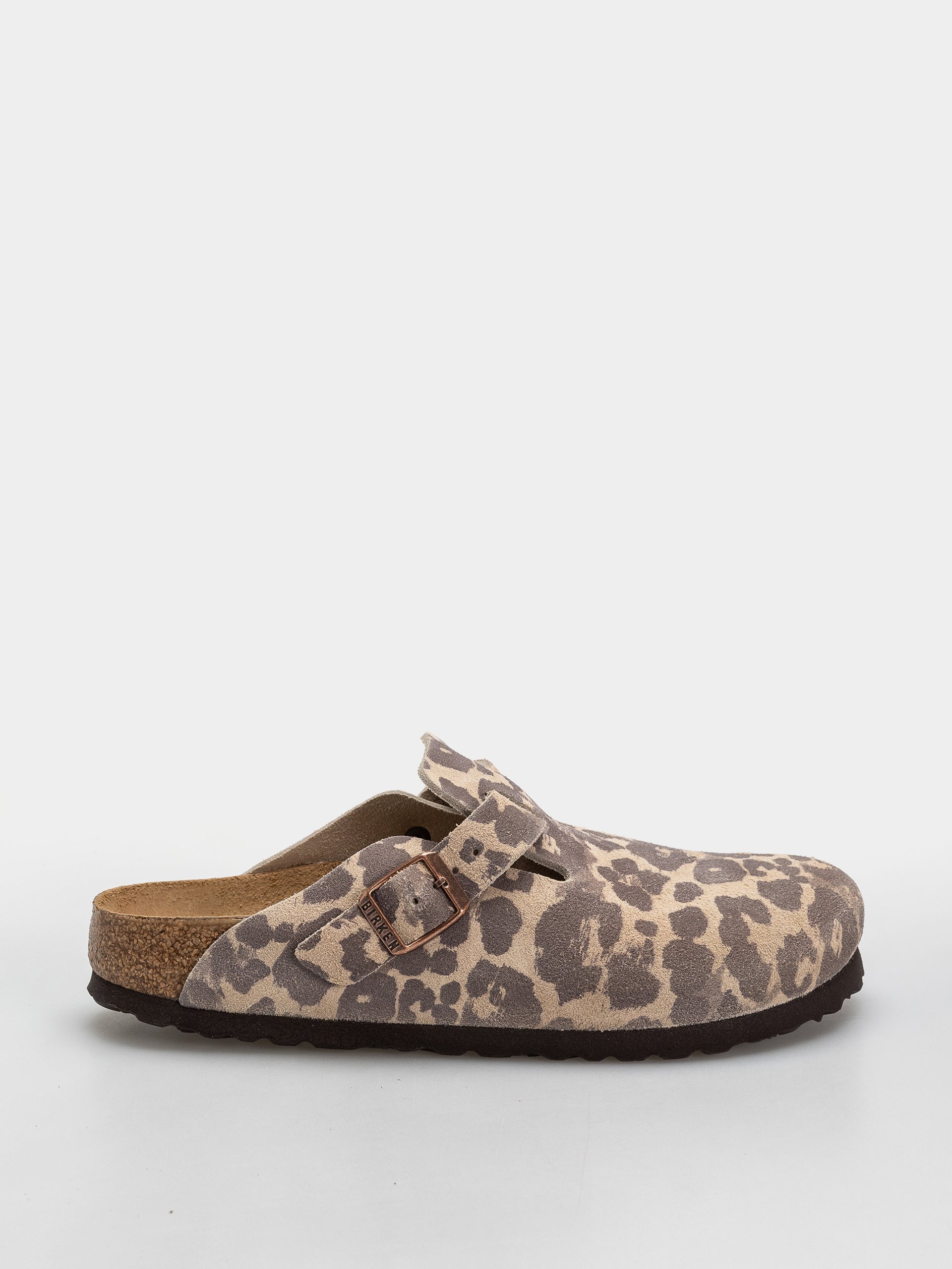 Šľapky Birkenstock Boston Suede Leather Narrow (leo sandcastle)