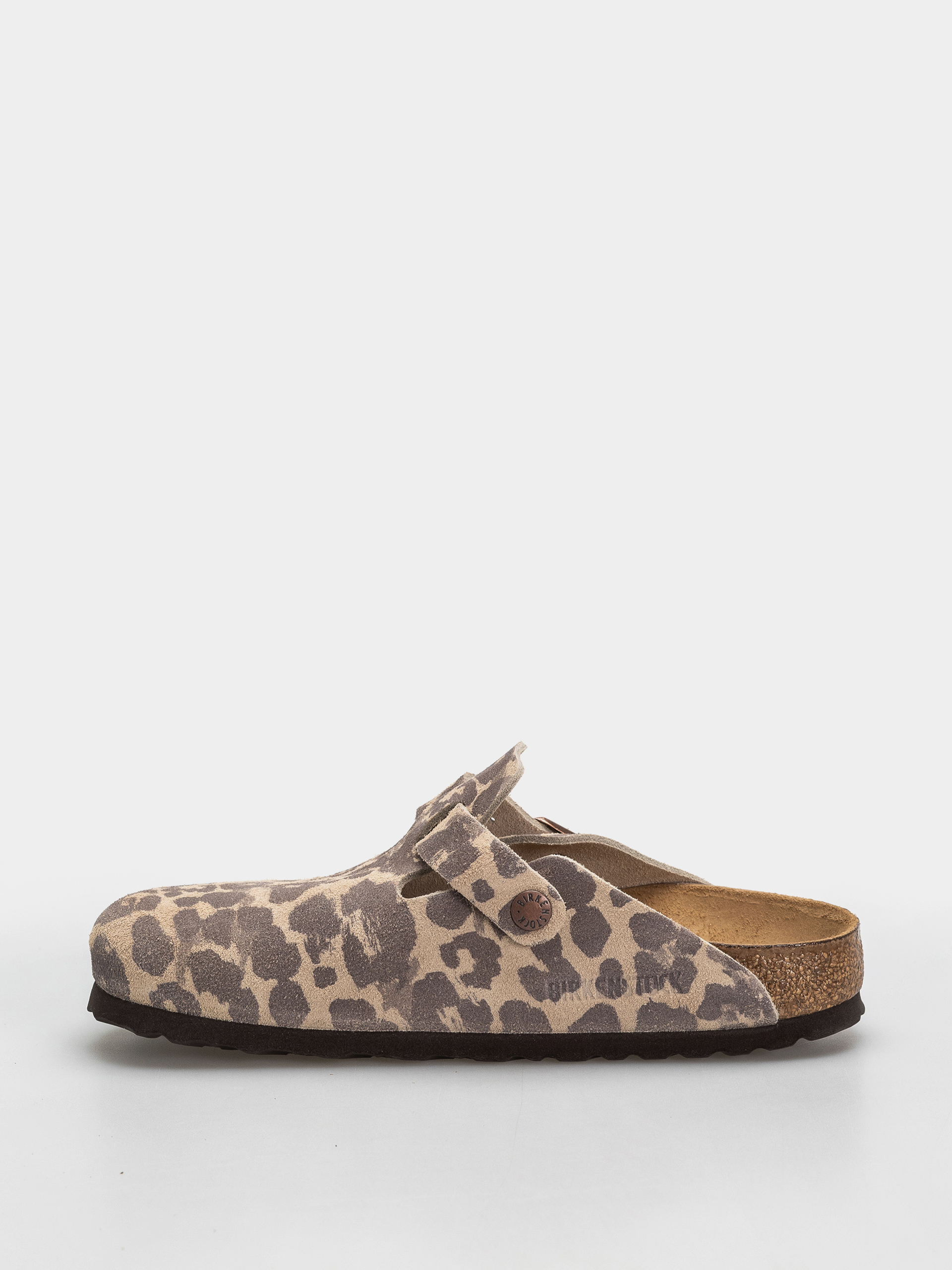 Šľapky Birkenstock Boston Suede Leather Narrow (leo sandcastle)
