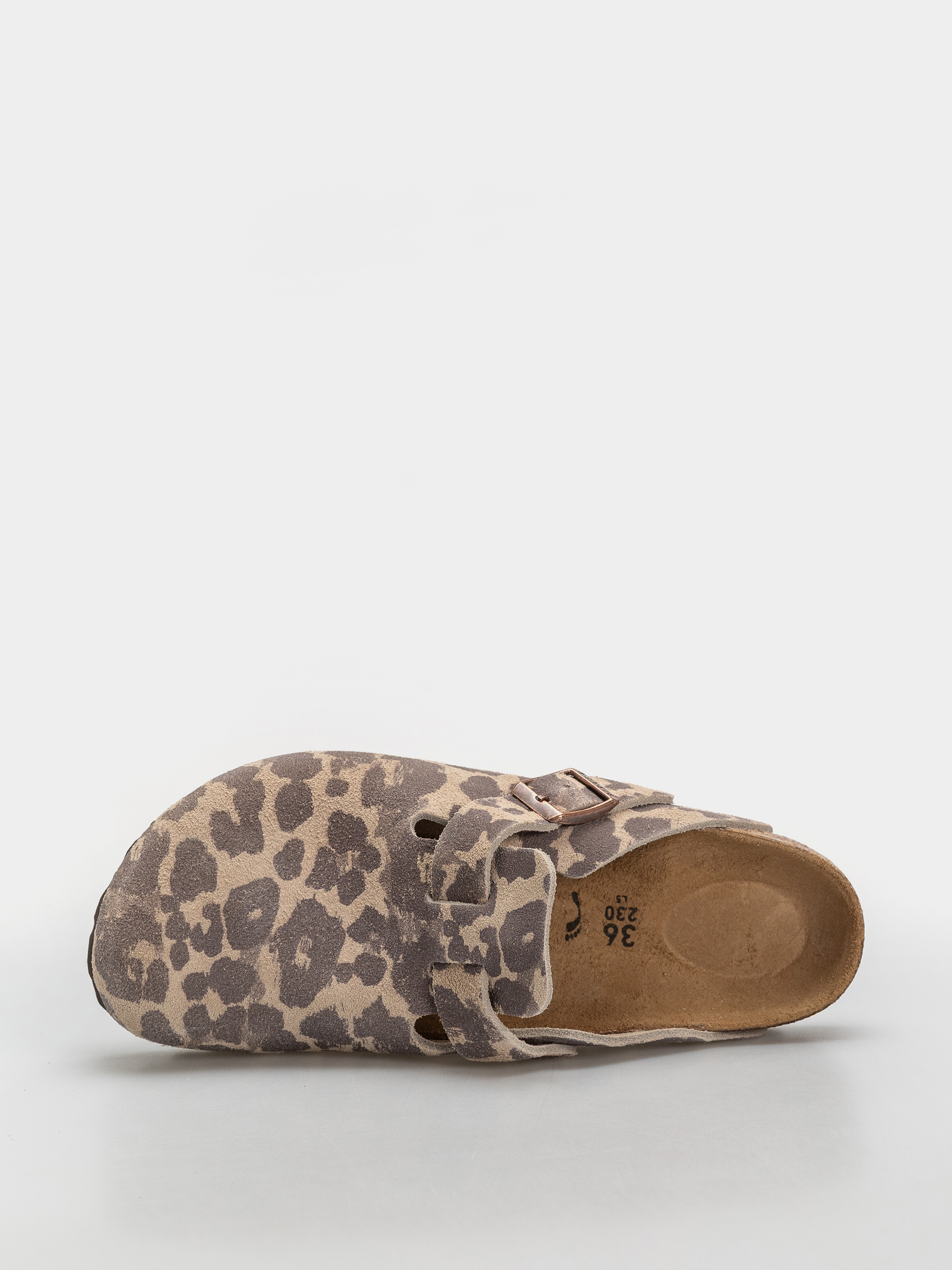 Šľapky Birkenstock Boston Suede Leather Narrow (leo sandcastle)