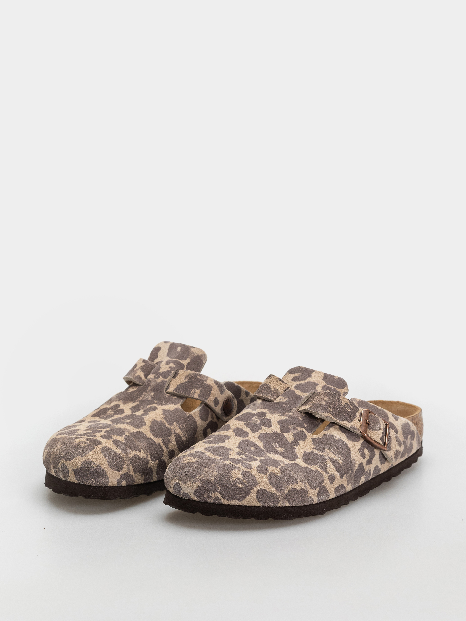 Šľapky Birkenstock Boston Suede Leather Narrow (leo sandcastle)
