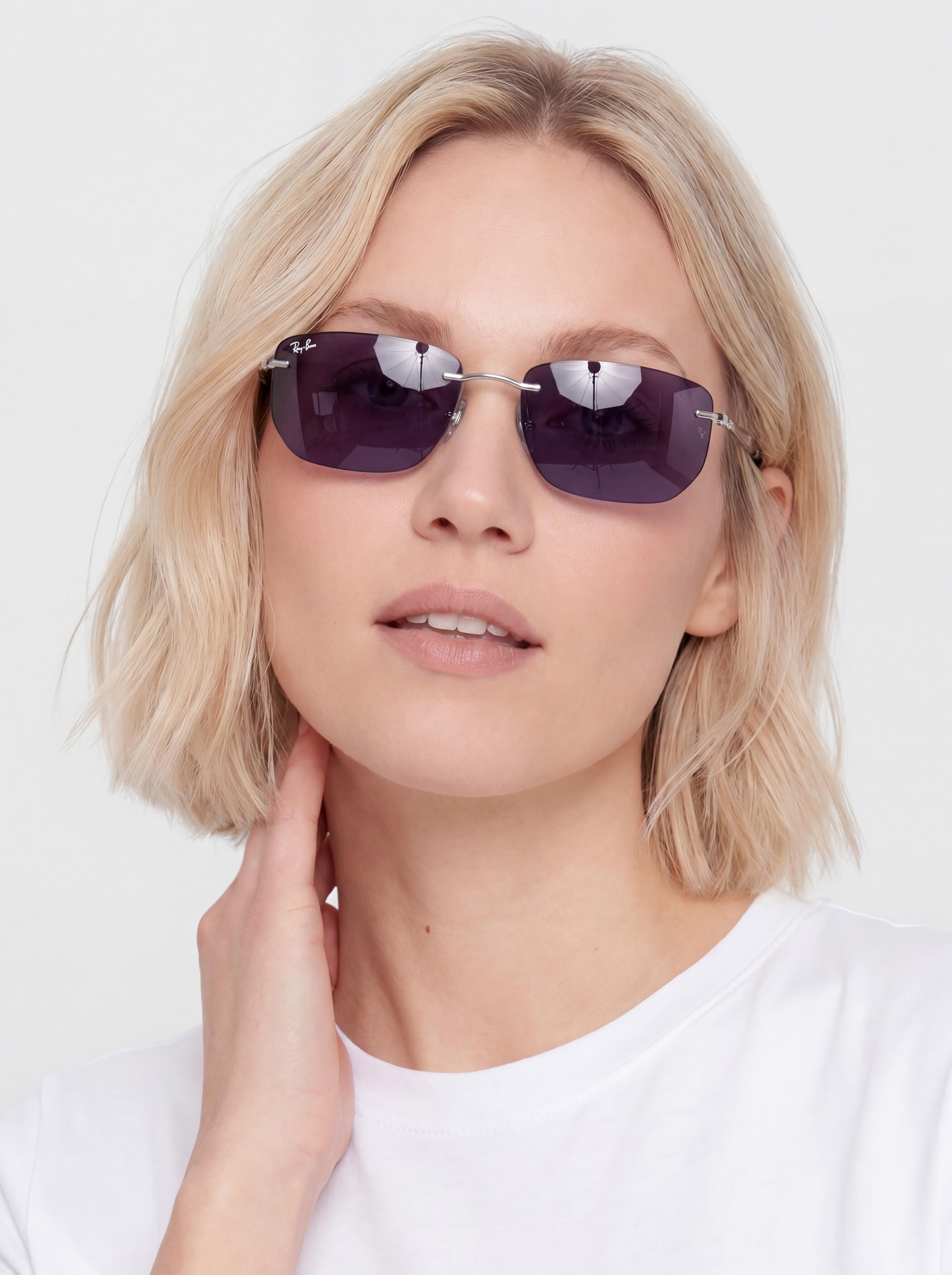 Slnečné okuliare Ray-Ban Rb3768 Transitions Color Touch (polerowany srebrny/ametyst transitions)