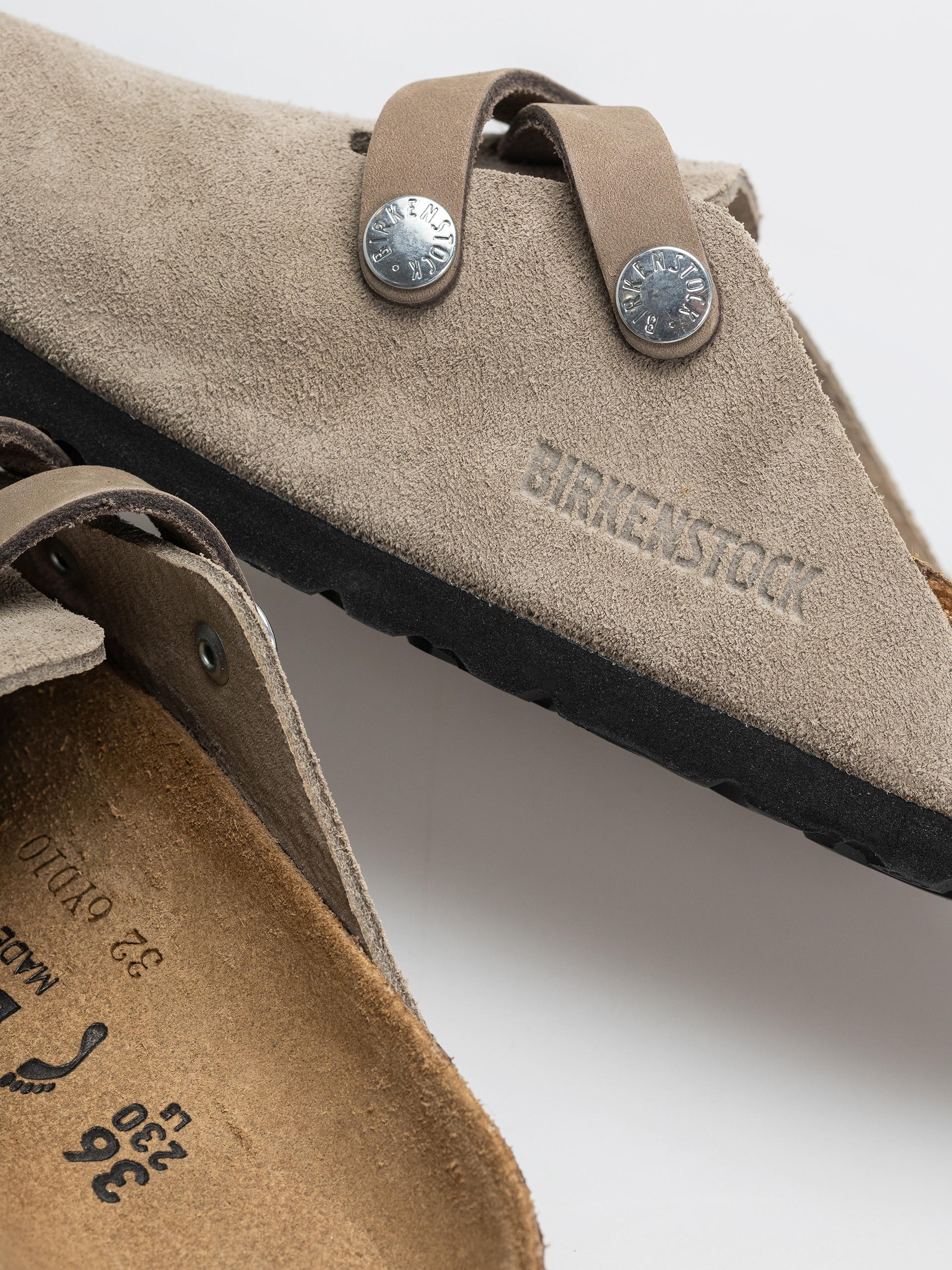 Šľapky Birkenstock Blair Suede Leather Narrow Wmn (taupe)