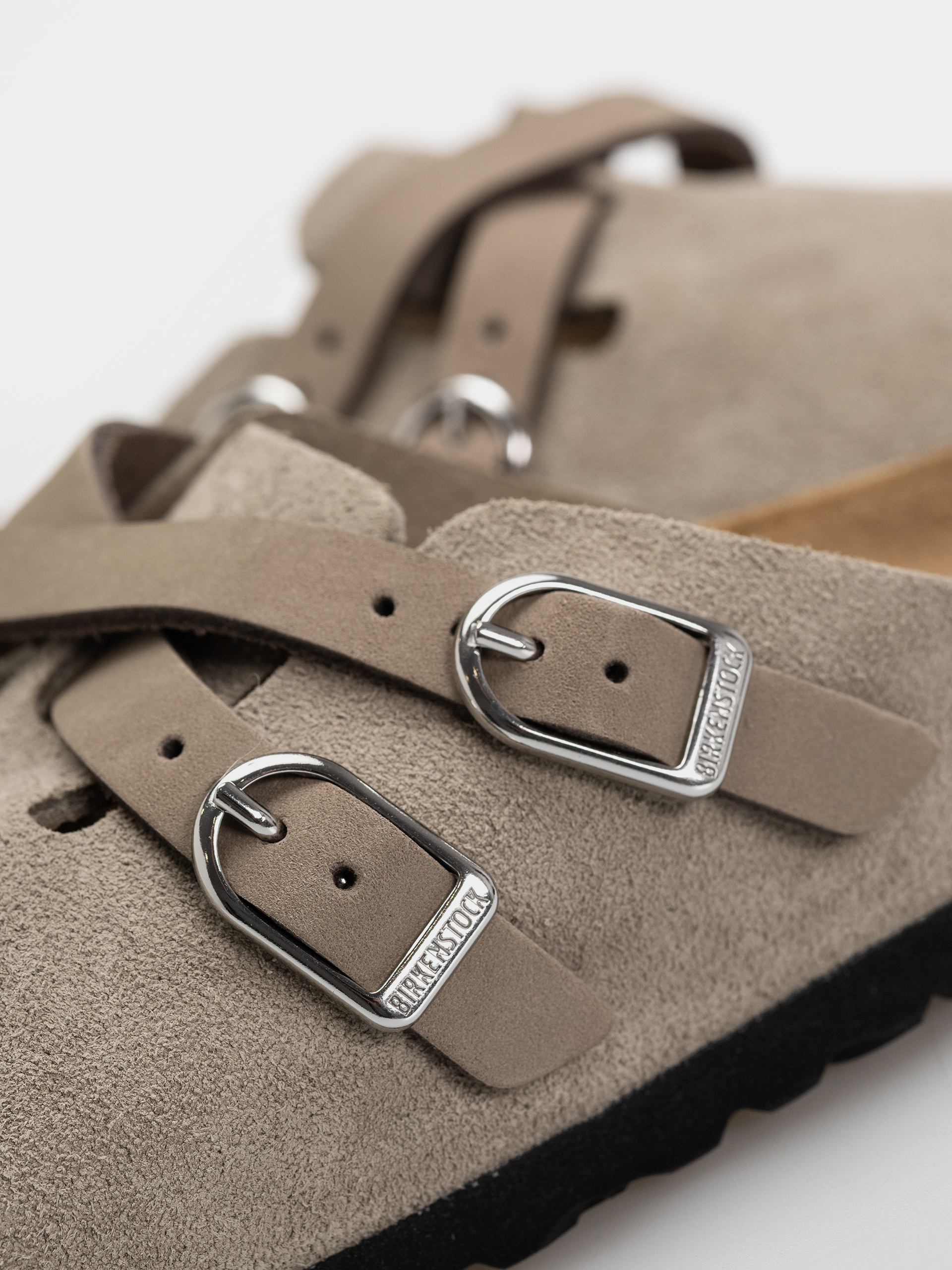 Šľapky Birkenstock Blair Suede Leather Narrow Wmn (taupe)