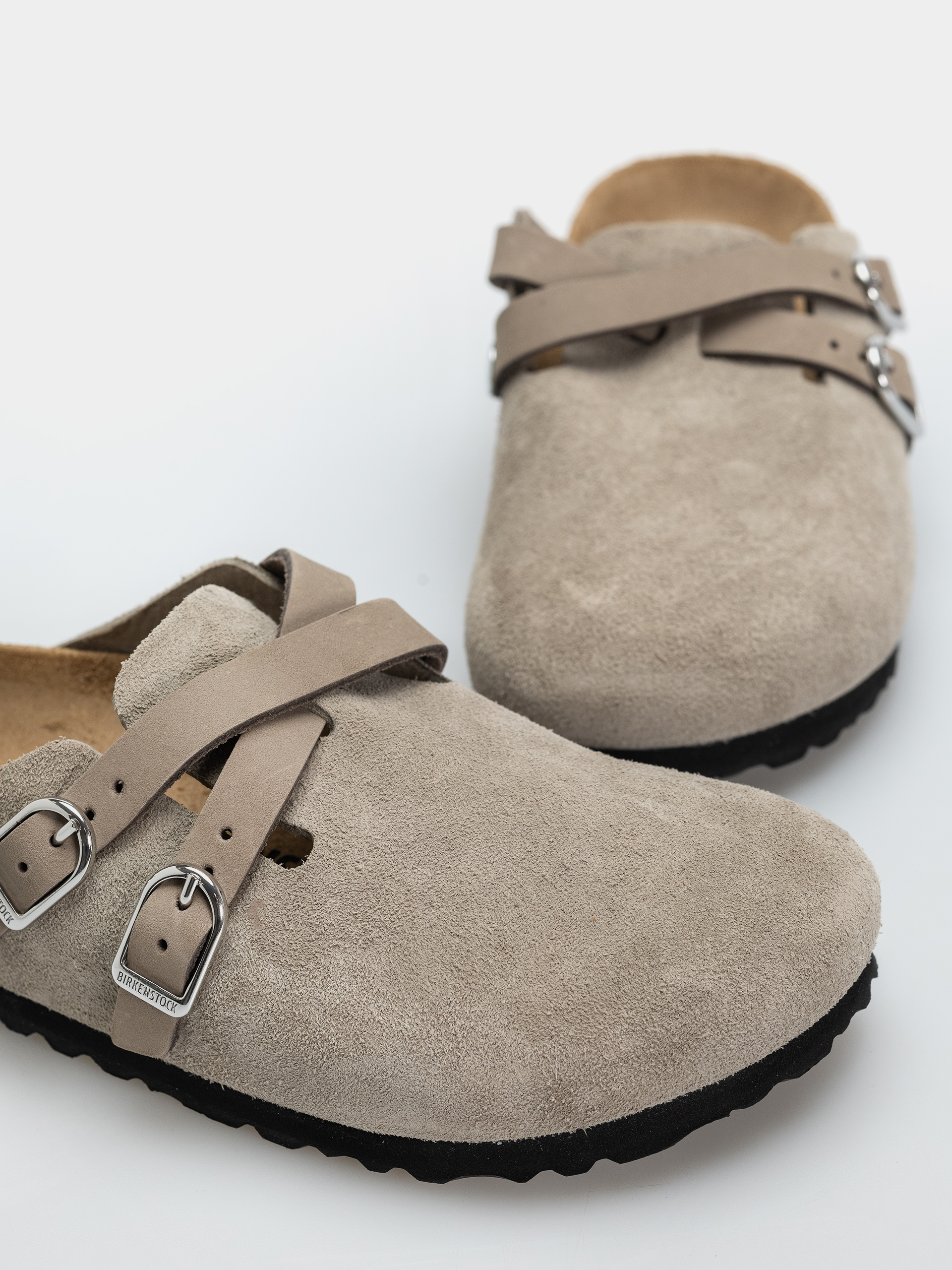 Šľapky Birkenstock Blair Suede Leather Narrow Wmn (taupe)