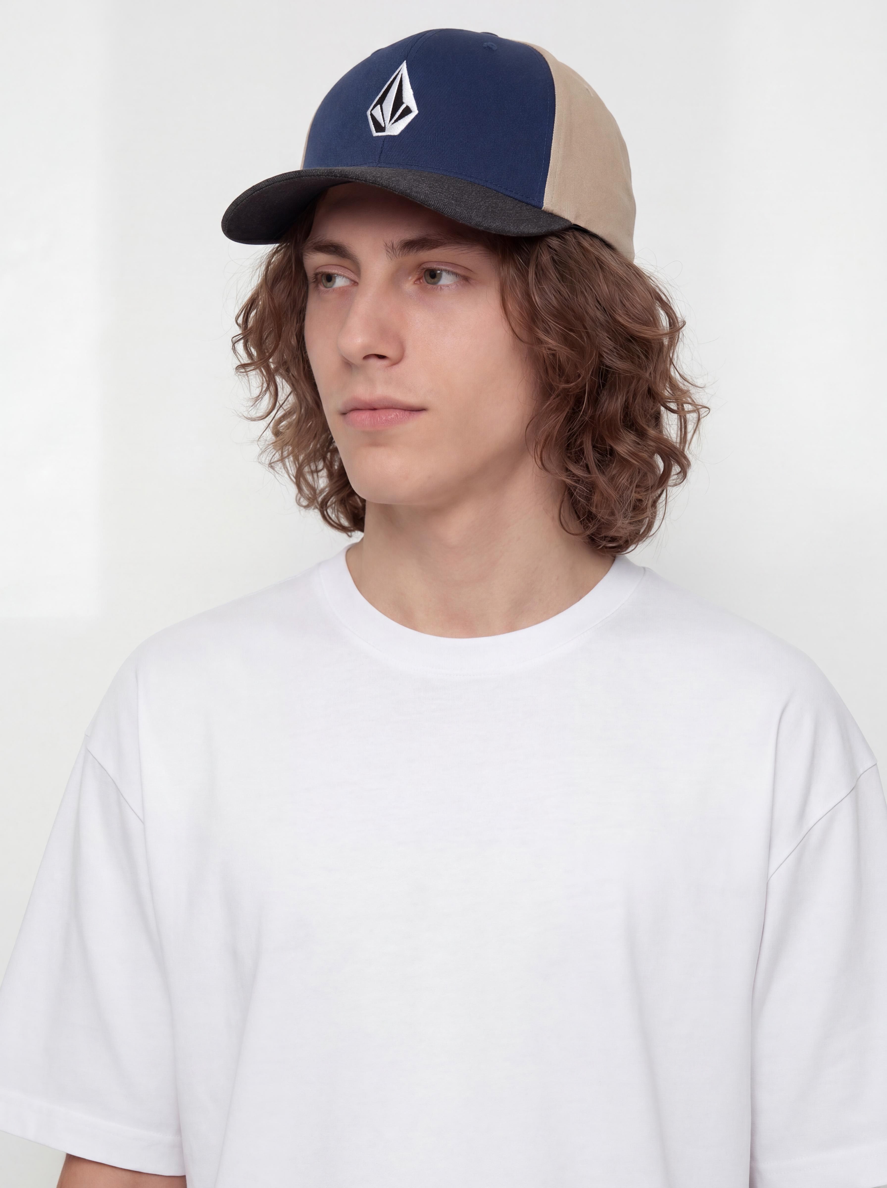 Šiltovka Volcom Full Stone Hthr Flexfit (dust bowl indigo)