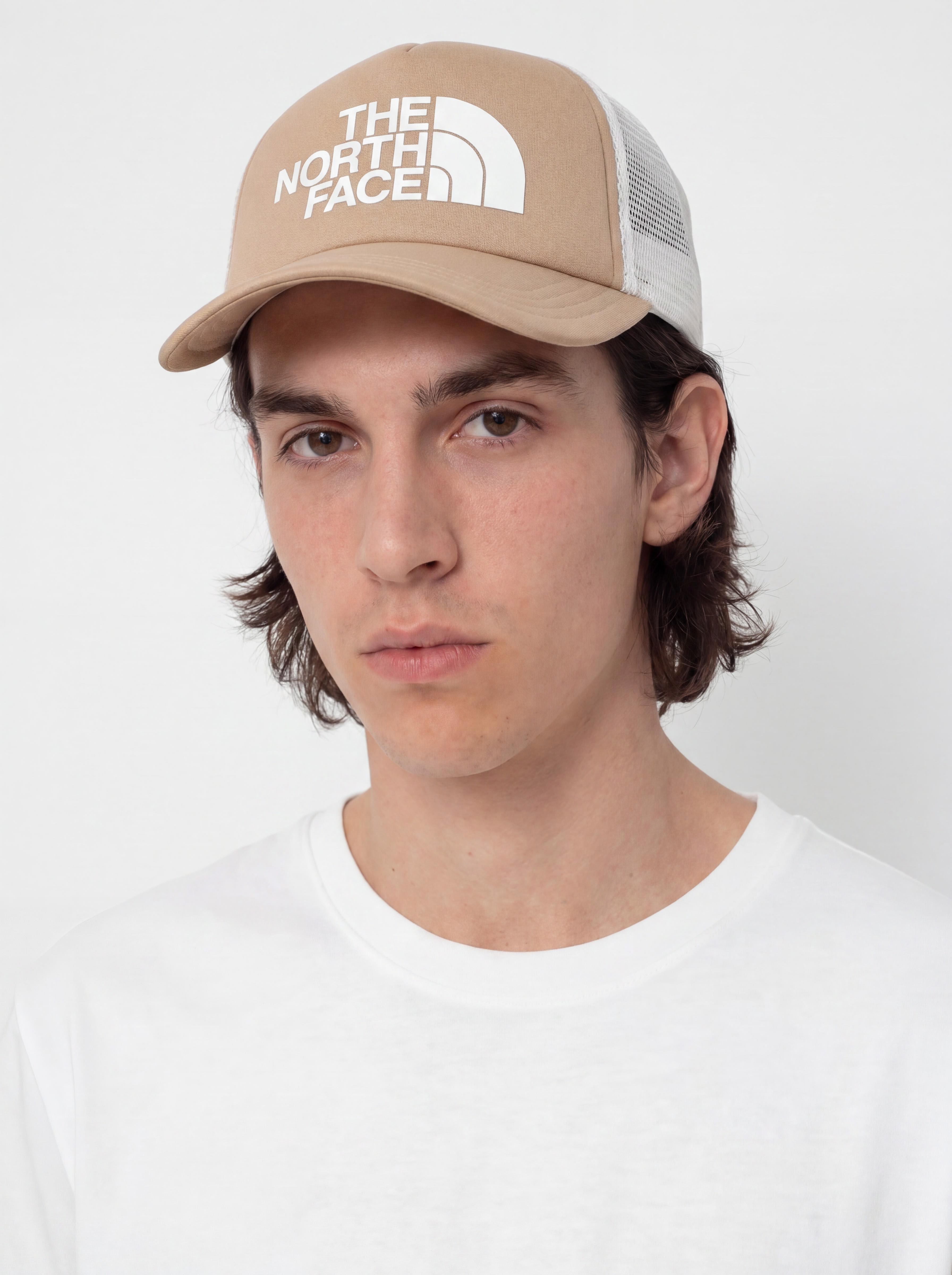 Šiltovka The North Face Tnf Logo Trucker (khaki stone/tnf white)