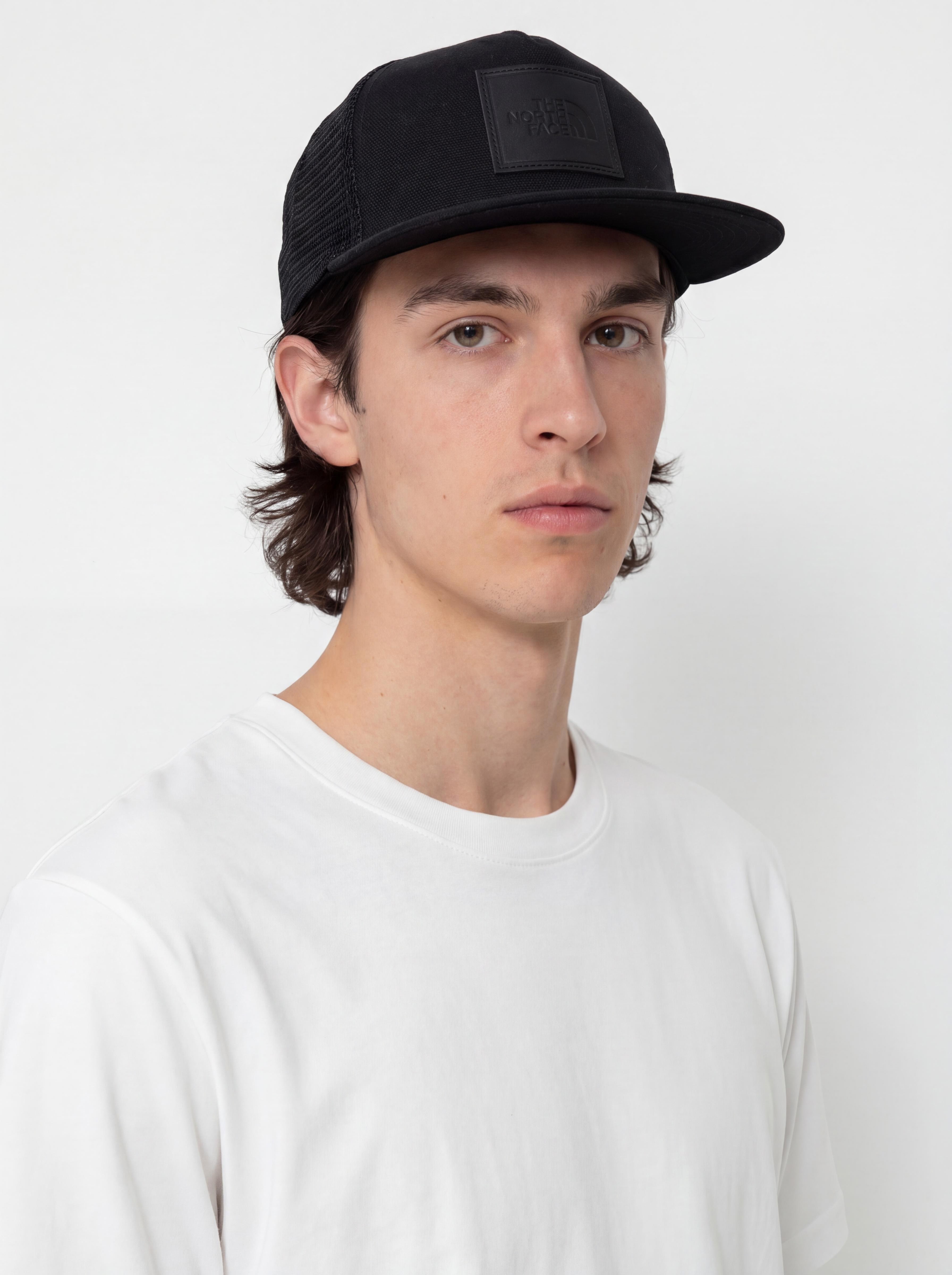 u0160iltovka The North Face Half Dome Trucker (tnf black/leather patch)