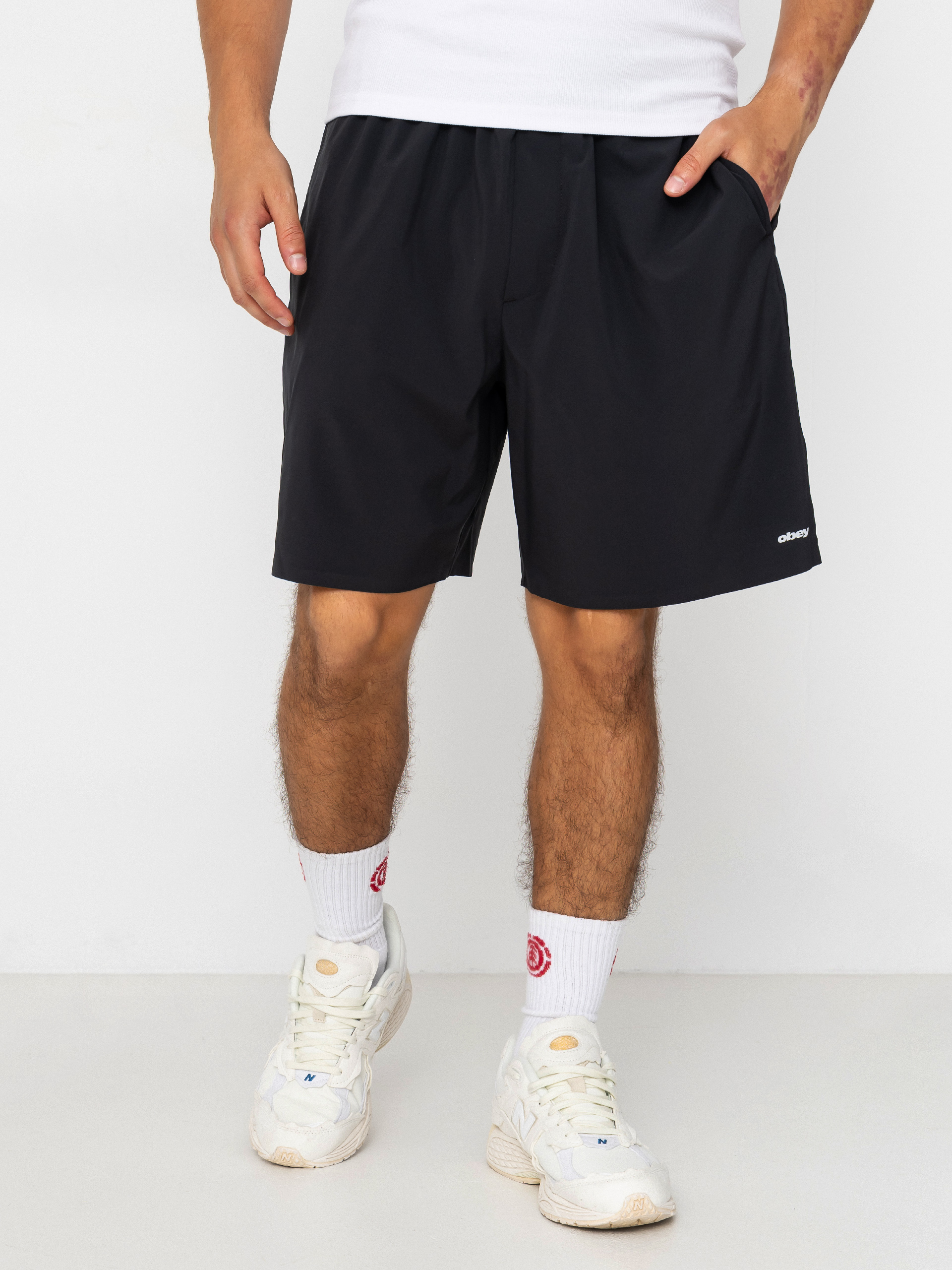 Kraťasy OBEY Travel (black)