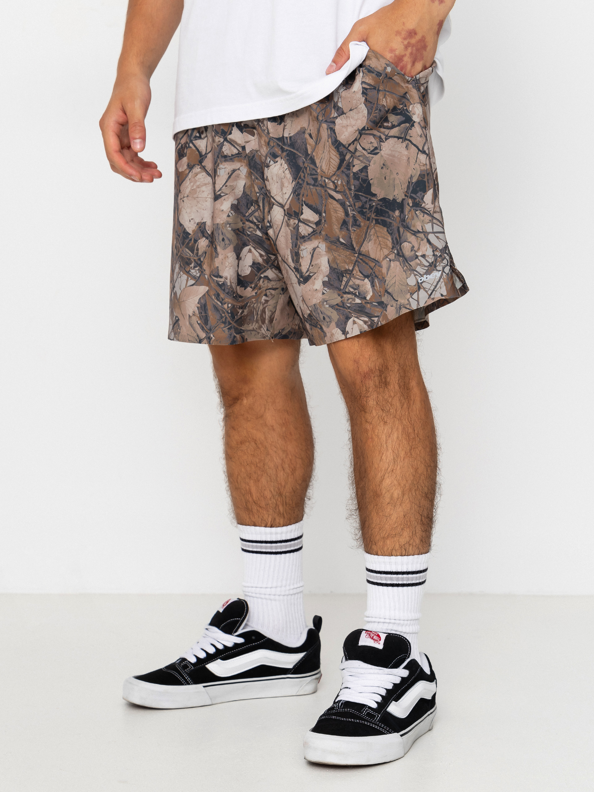 Kraťasy OBEY Travel (fence camo)