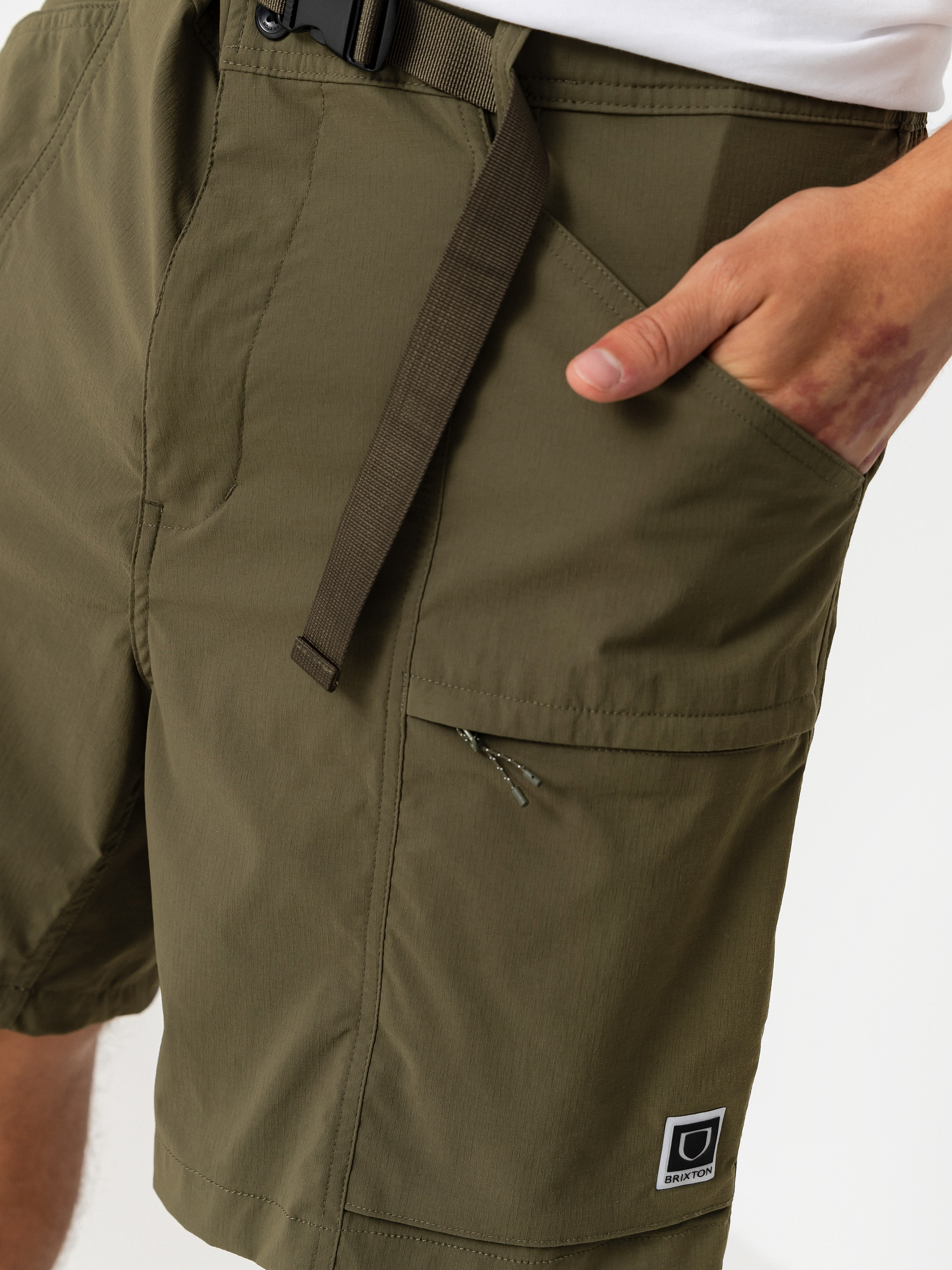 Kraťasy Brixton Journey Utility (dark olive)