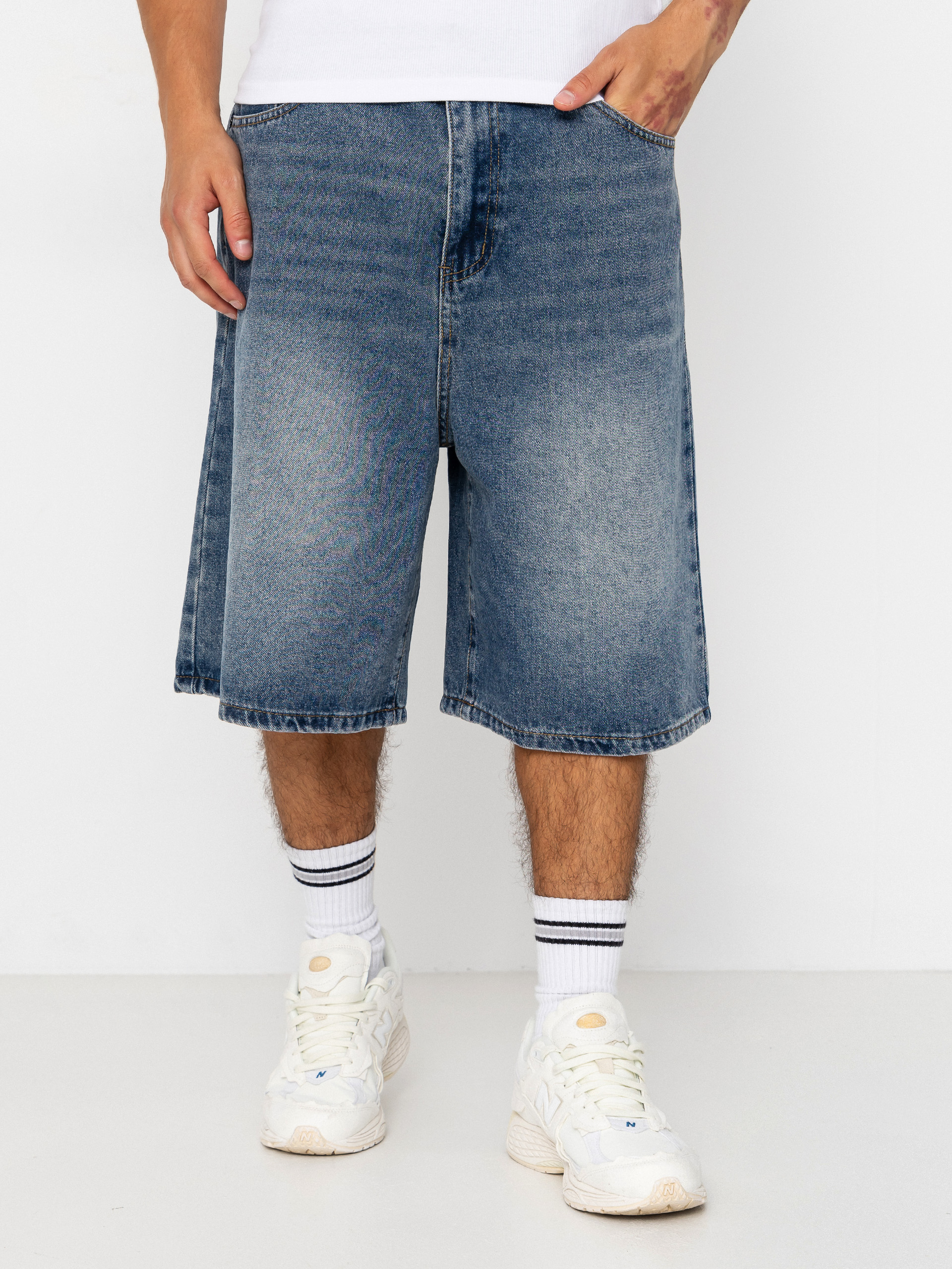 Kraťasy Wasted Paris Faded Casper (vintage blue)