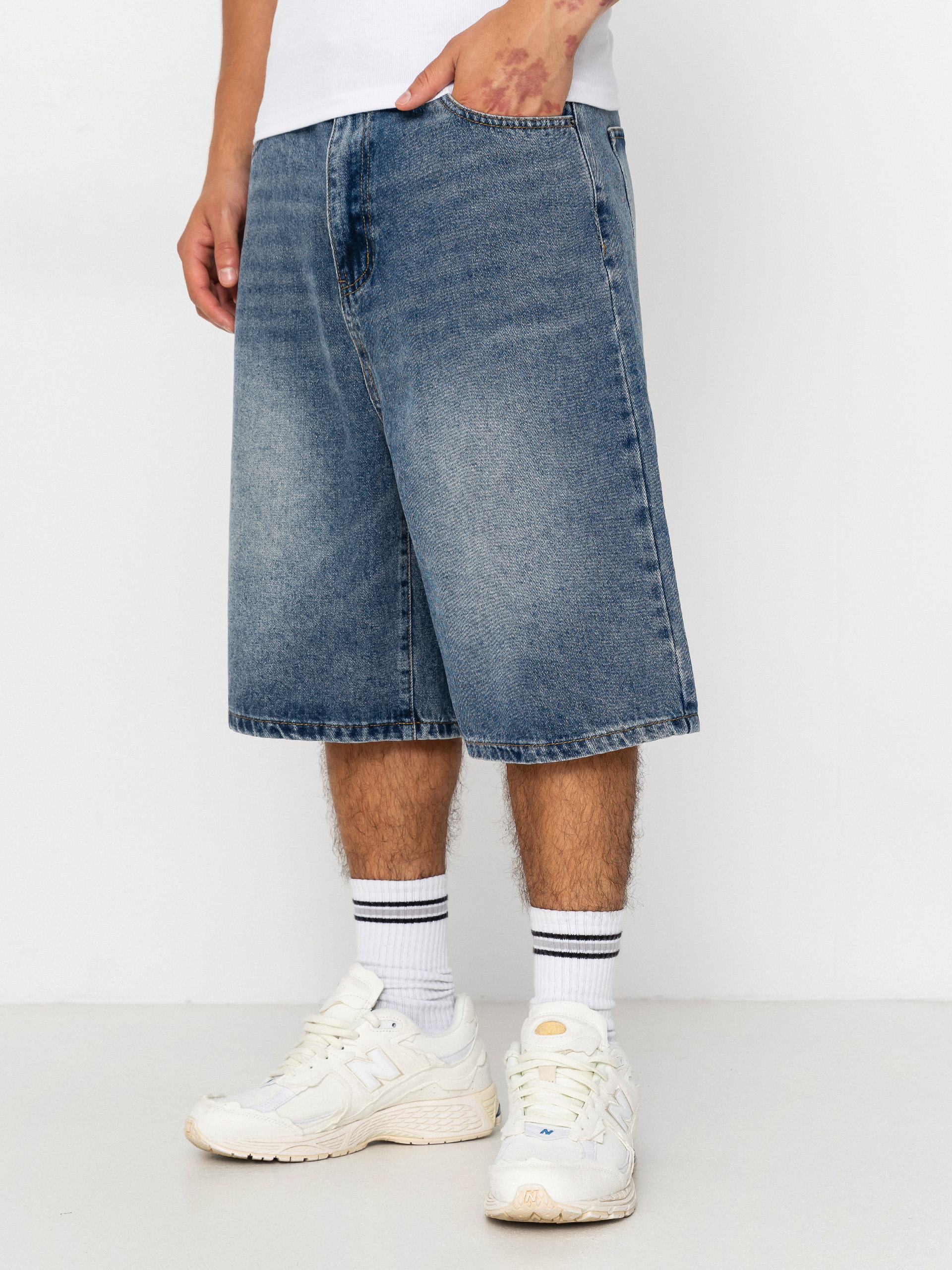 Kraťasy Wasted Paris Faded Casper (vintage blue)