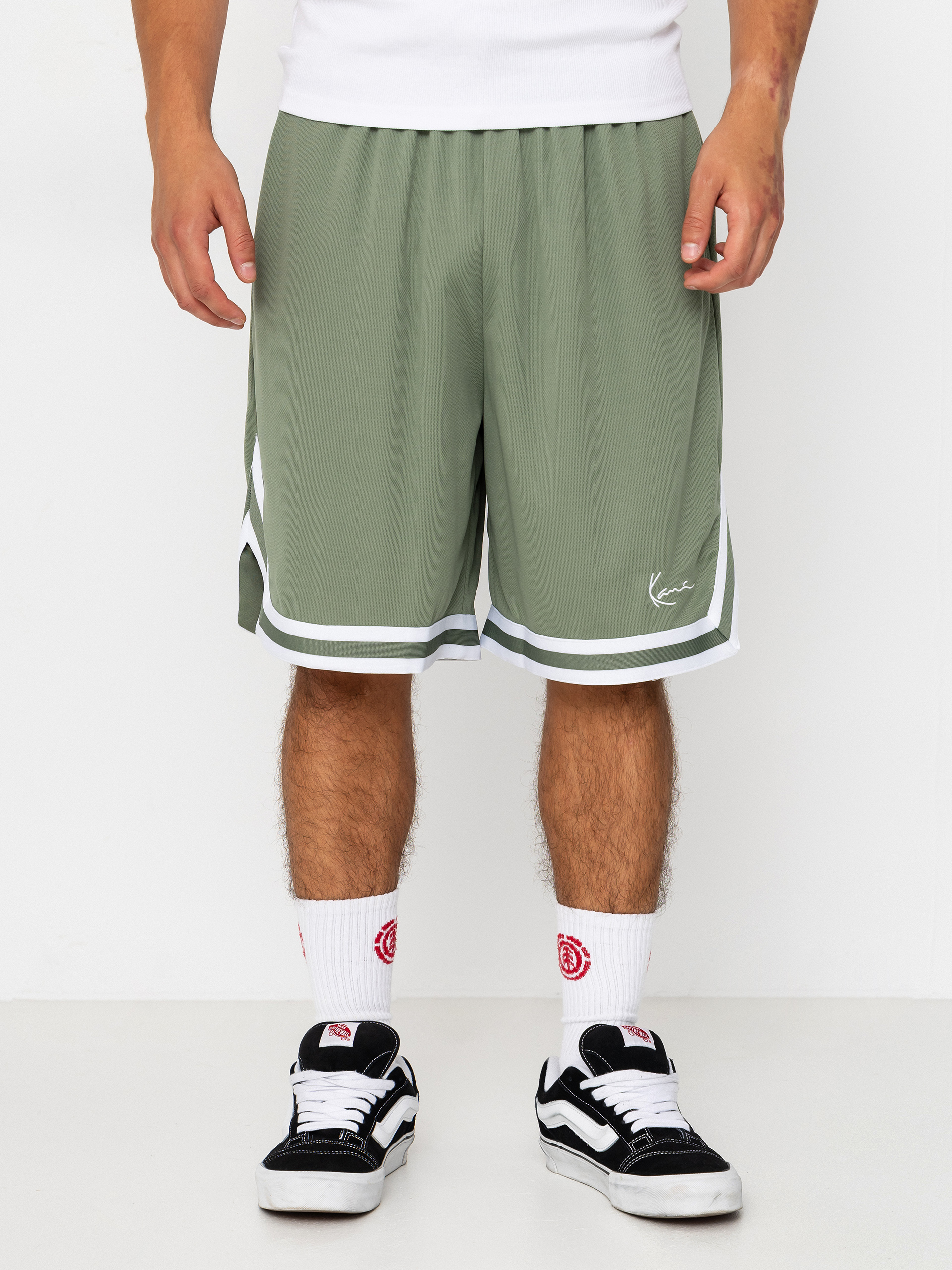 Kraťasy Karl Kani Small Signature Essential Mesh (green)