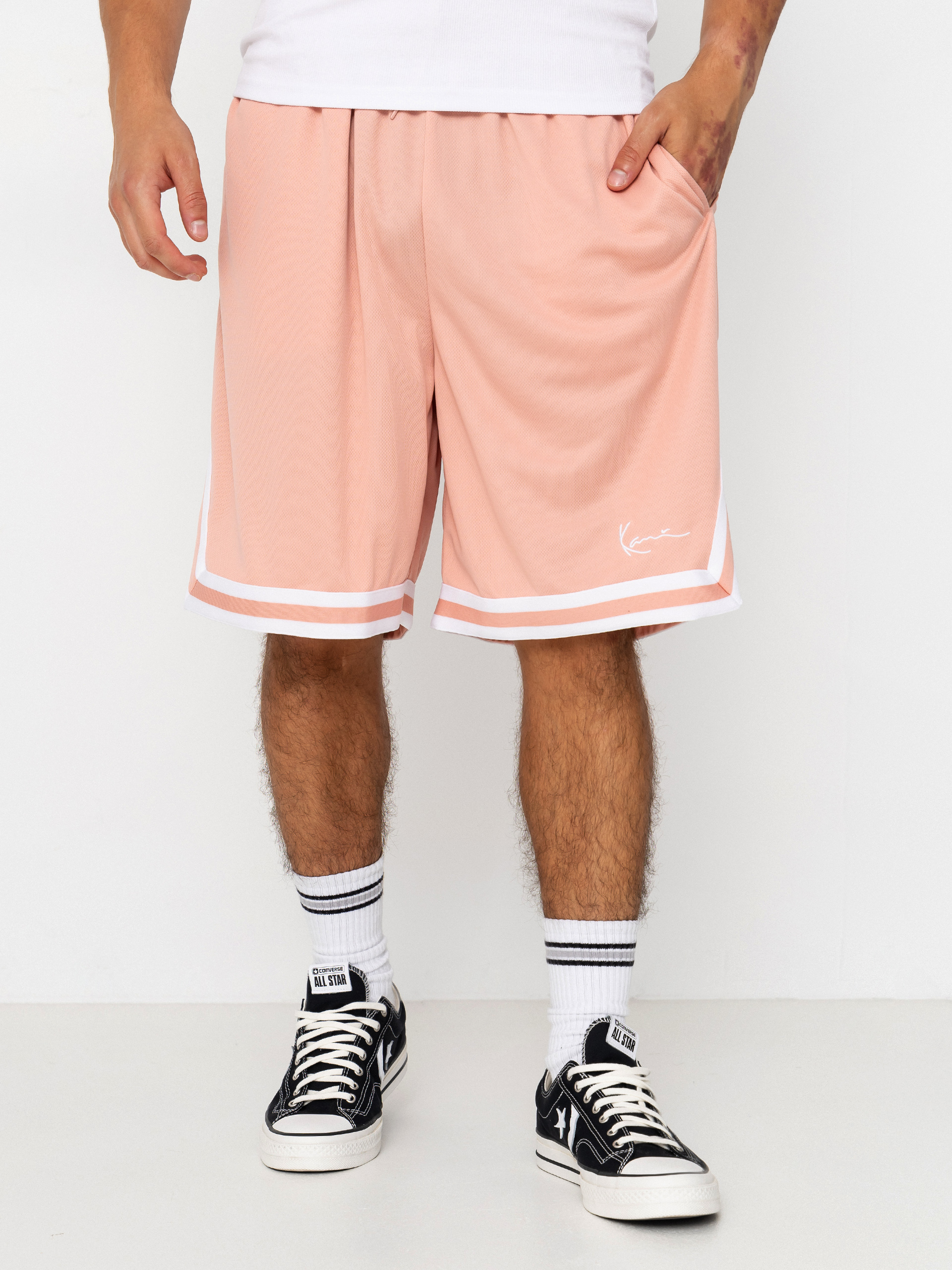Krau0165asy Karl Kani Small Signature Essential Mesh (pink)