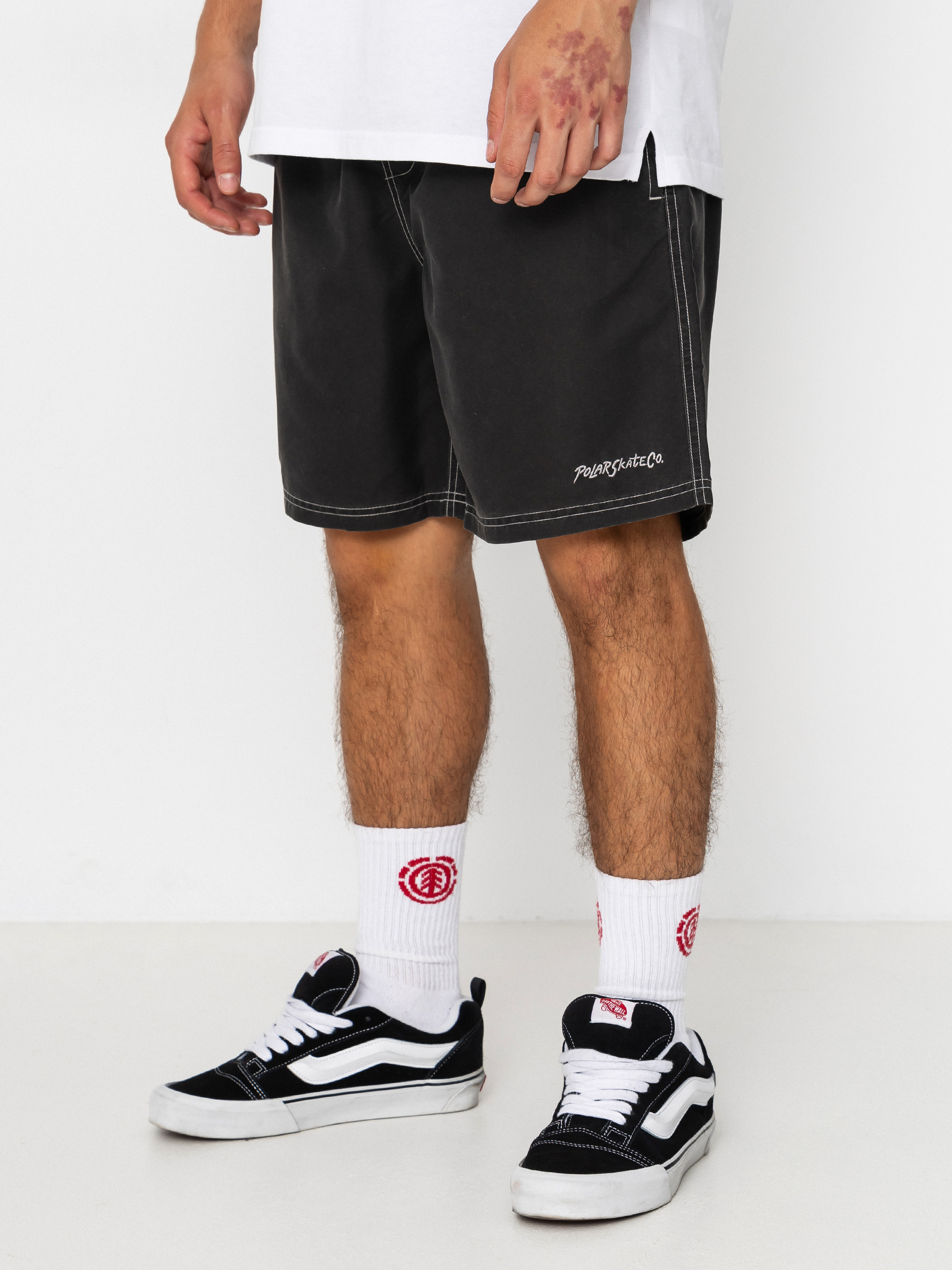 Kraťasy Polar Skate Ziggy Swim (vintage black)