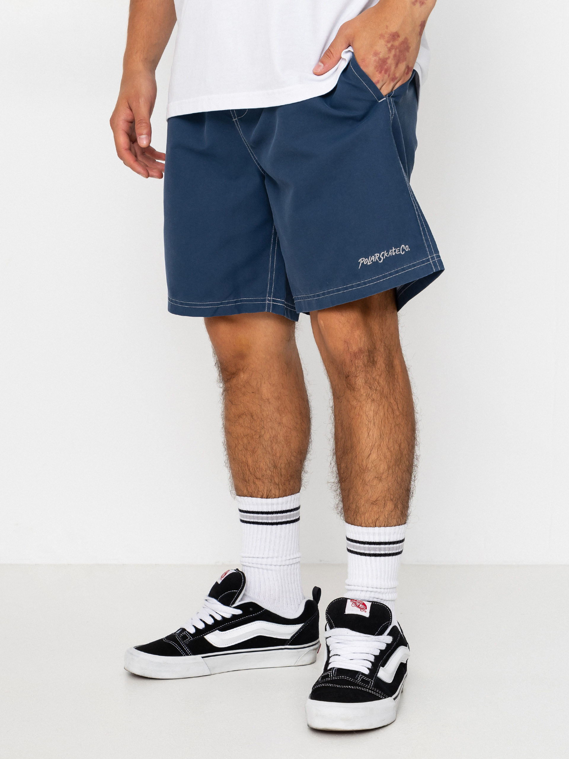 Kraťasy Polar Skate Ziggy Swim (vintage indigo)