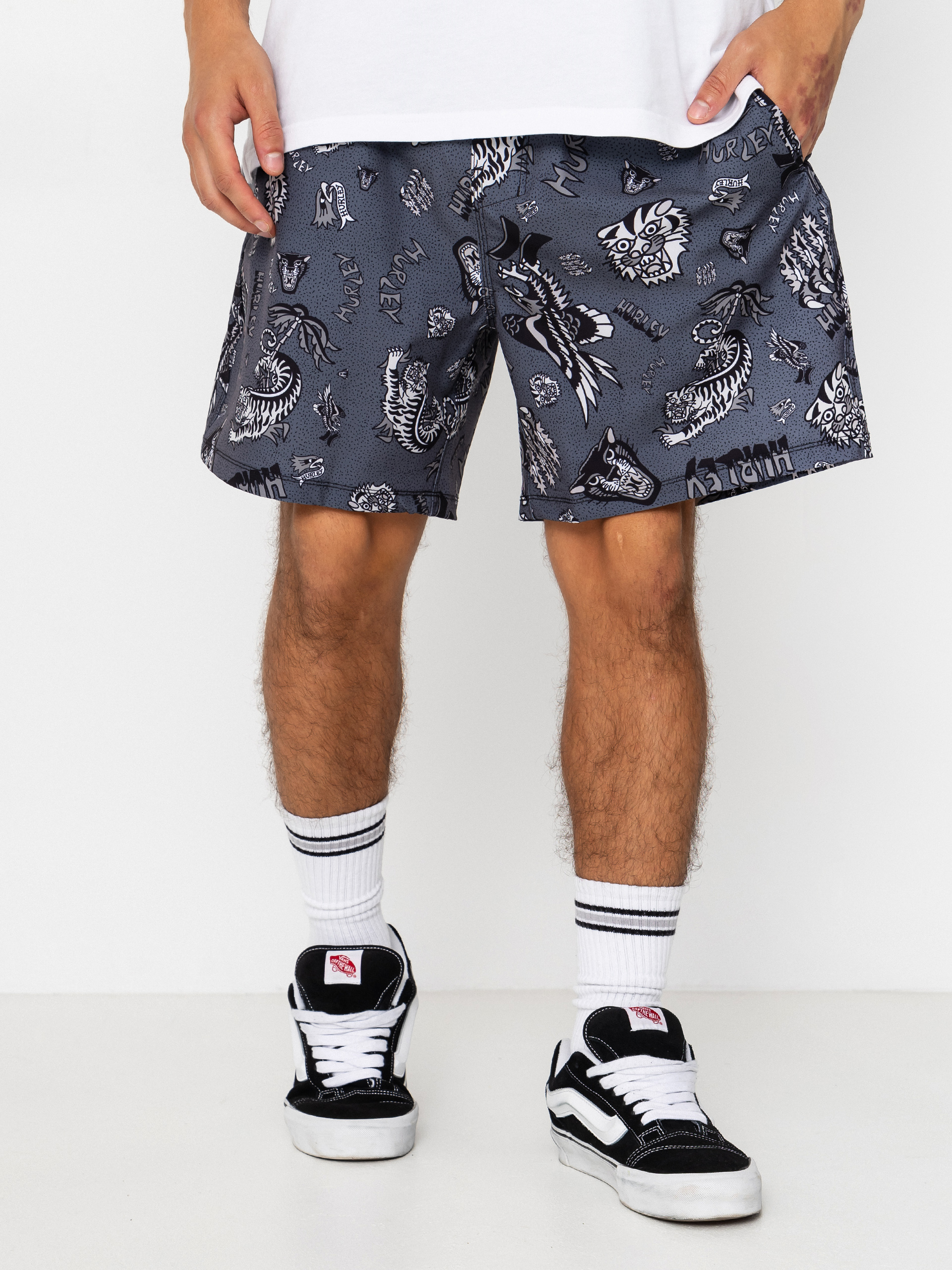Kraťasy Hurley Volley Flex Art (black)