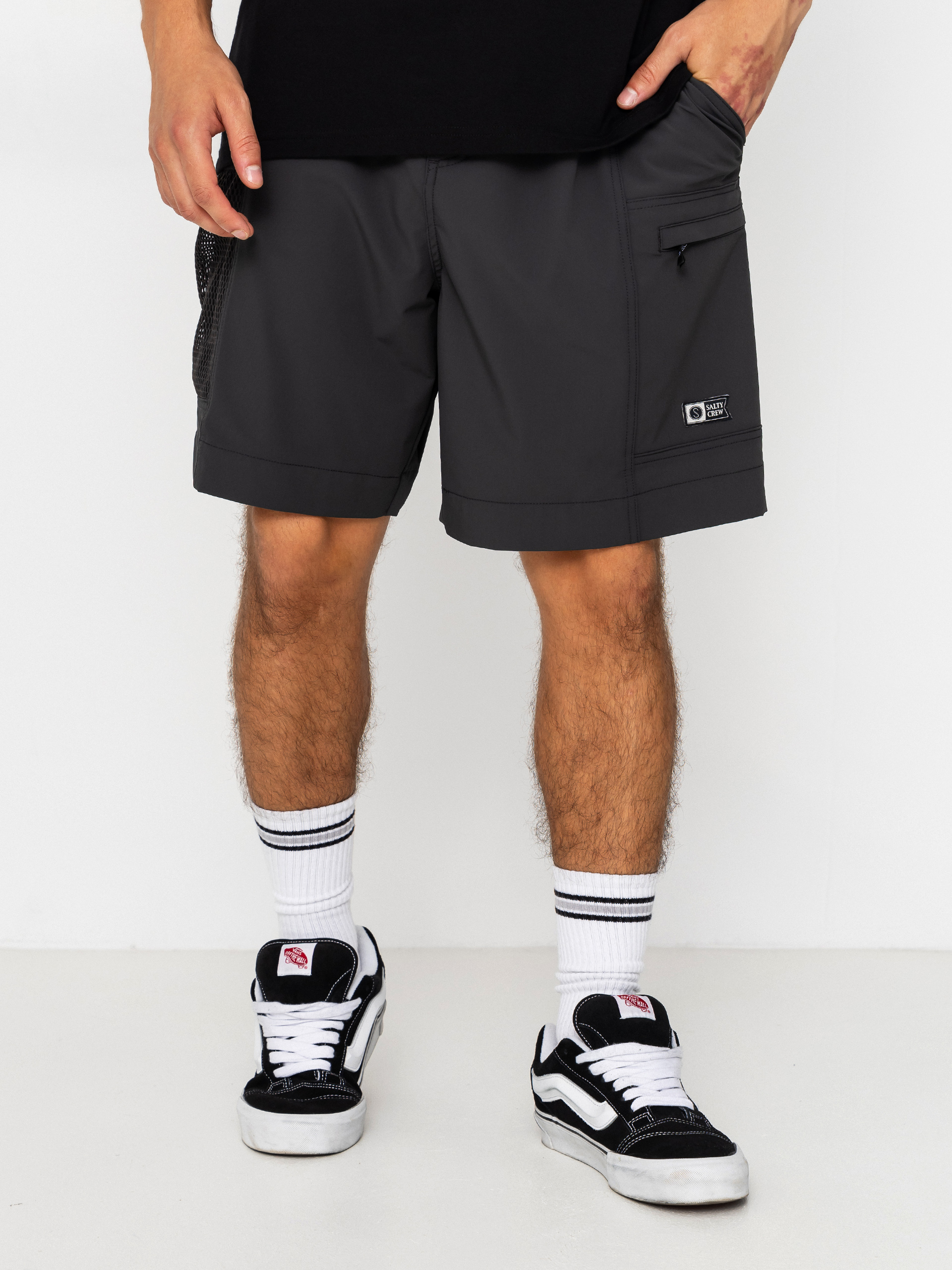 Kraťasy Salty Crew Net Walshort (pirate black)