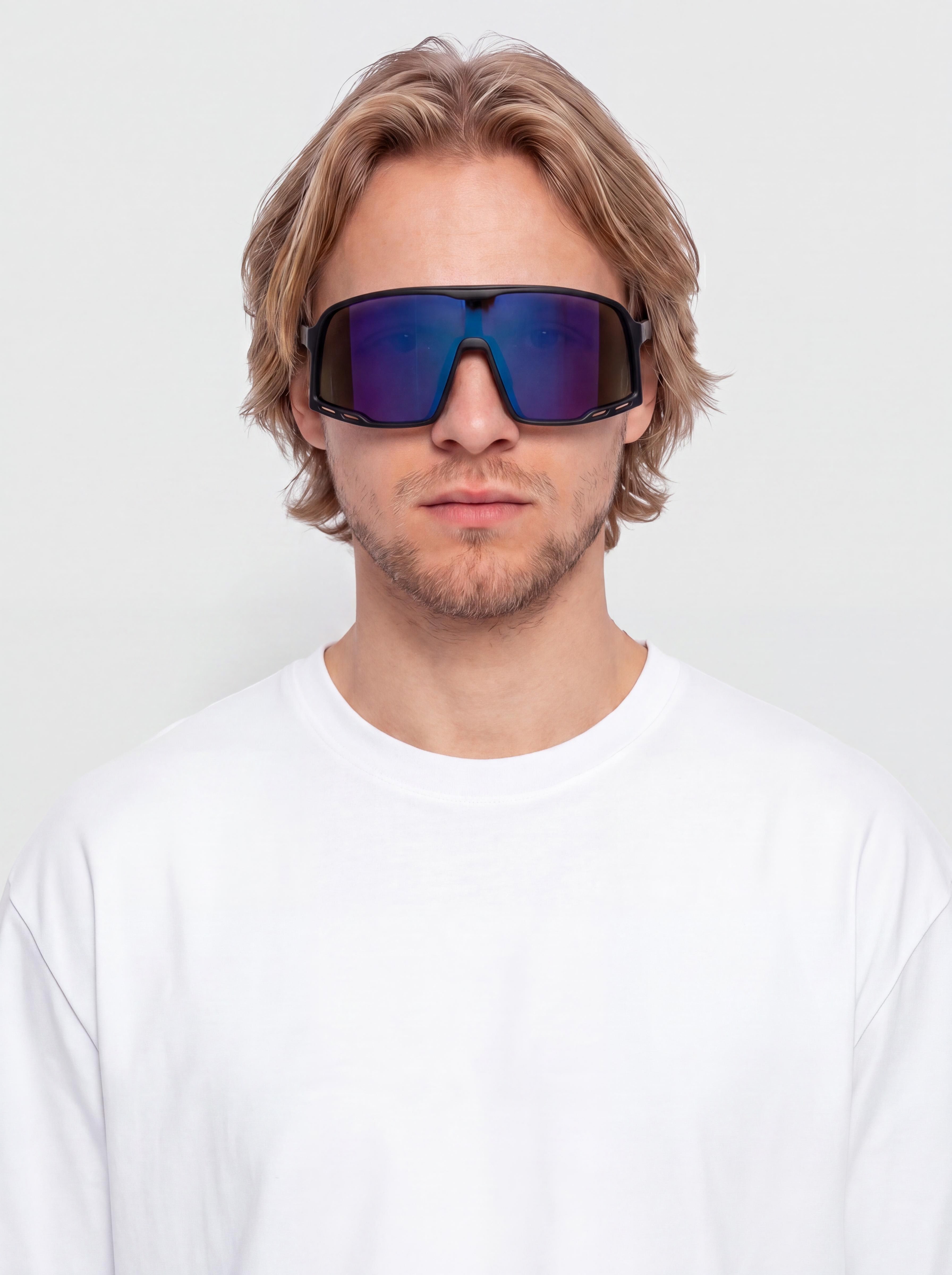 Slnečné okuliare CHPO Henrik (matte black/purple mirror)