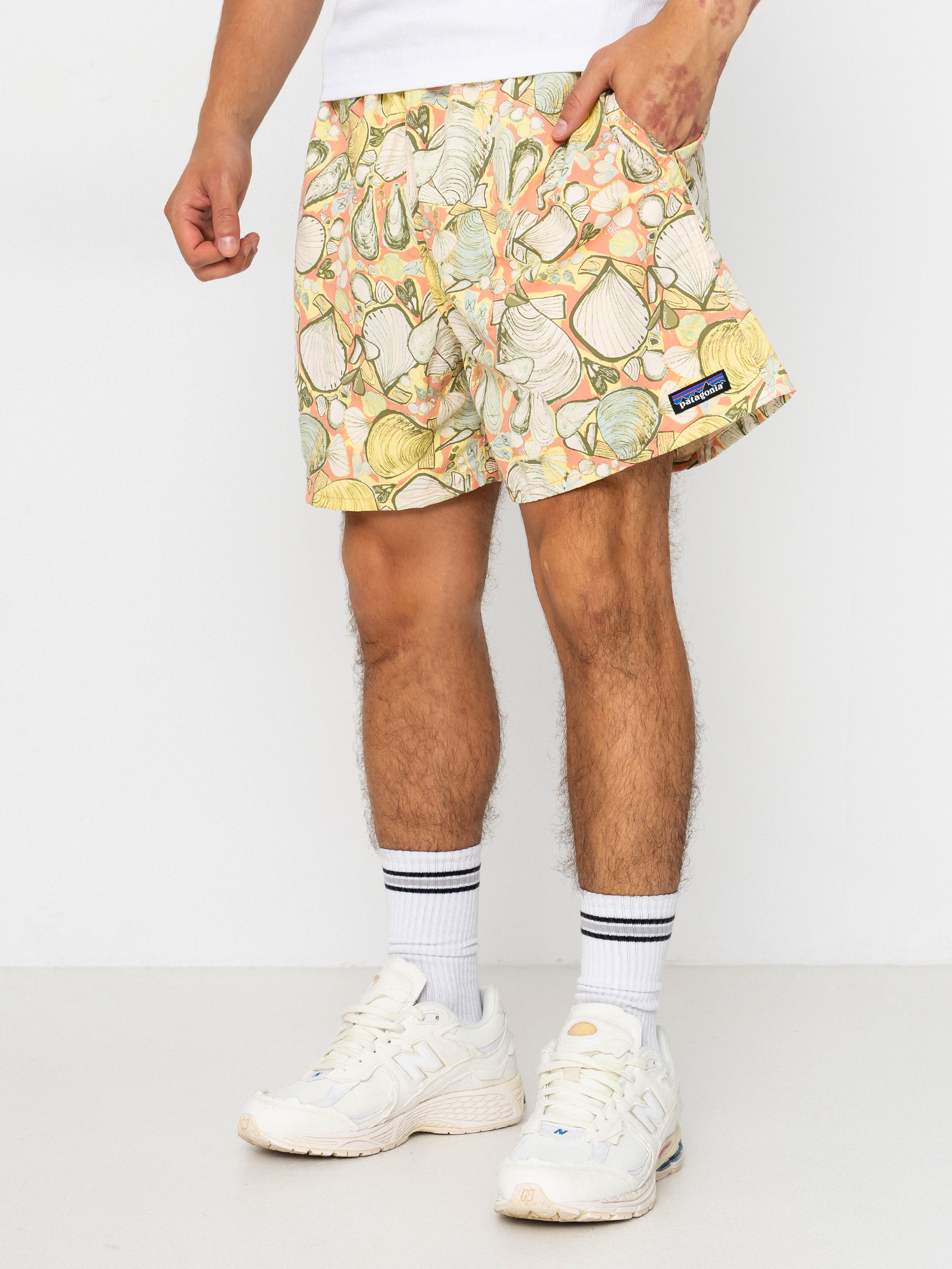 Kraťasy Patagonia Baggies 5in (shelly shelly/mellow melon)