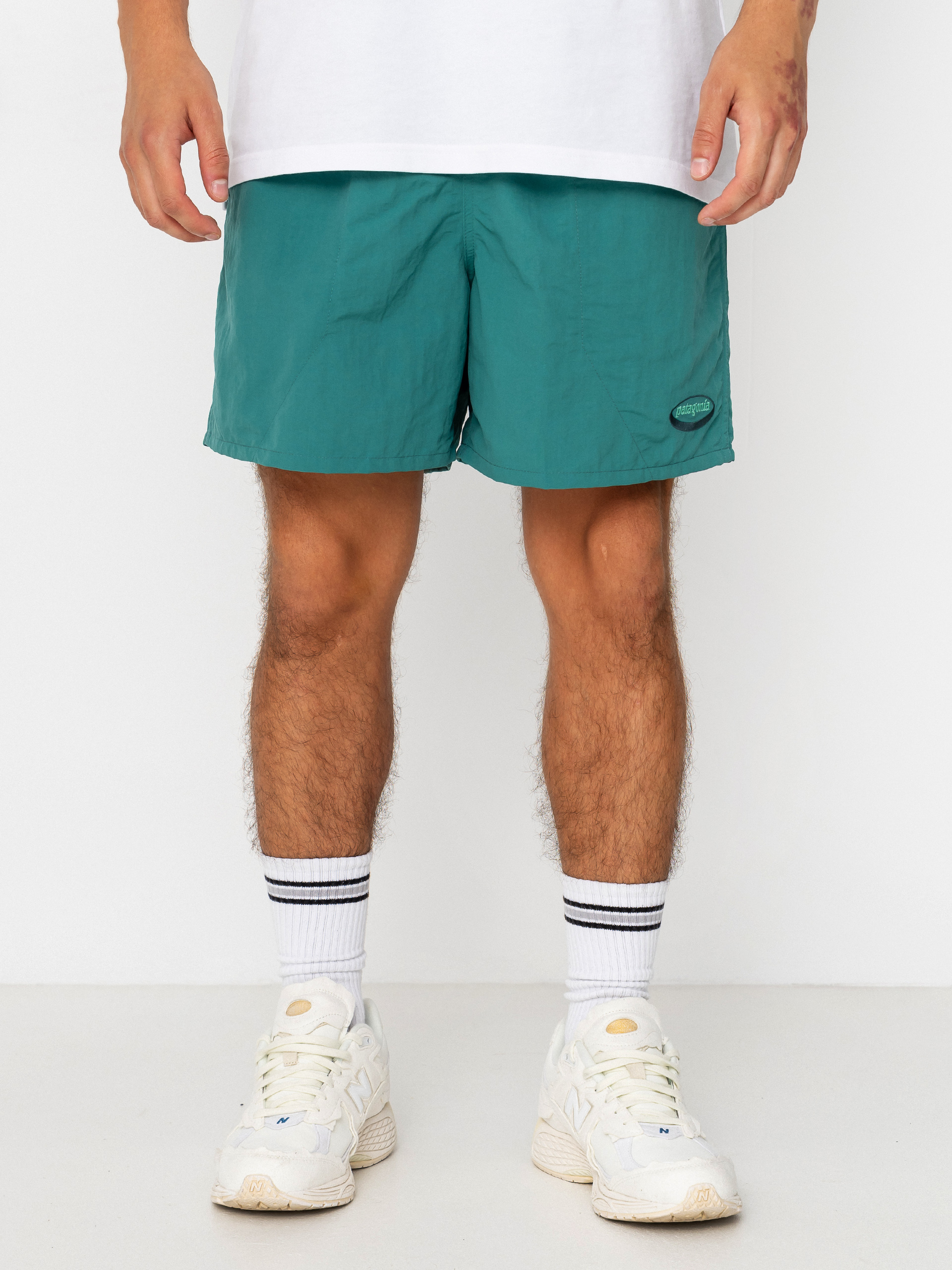Krau0165asy Patagonia Baggies 5in (95 oval logo/gem green)
