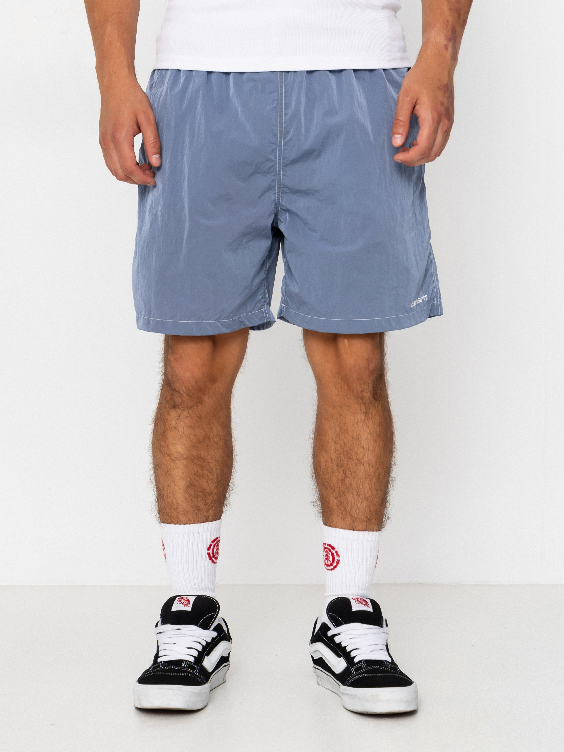 Kraťasy Carhartt WIP Canby Swim (gentle blue/white)