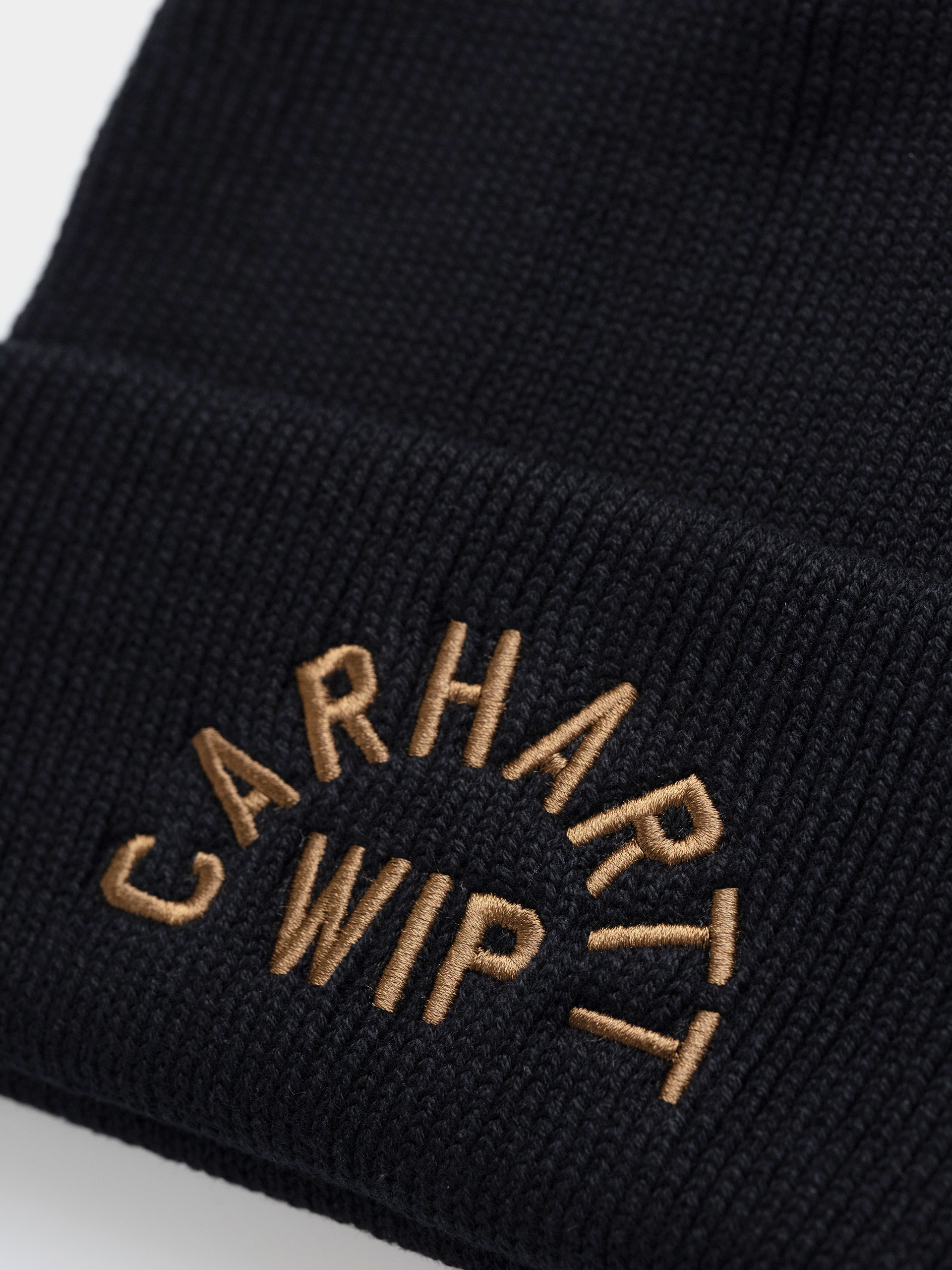 Čiapka Carhartt WIP Arch Script (black/wip h brown)