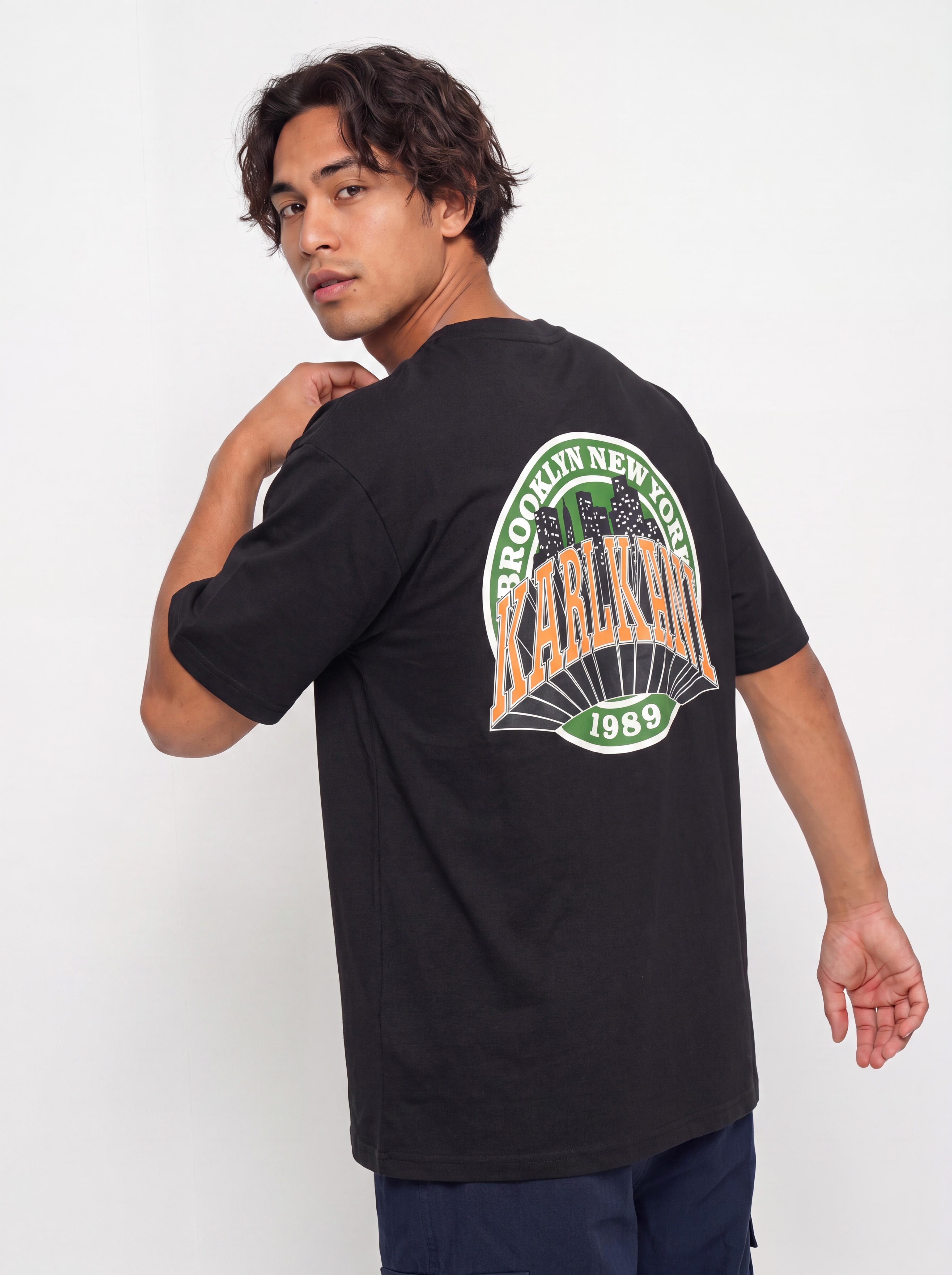 Tričko Karl Kani Signature Oversized (black)