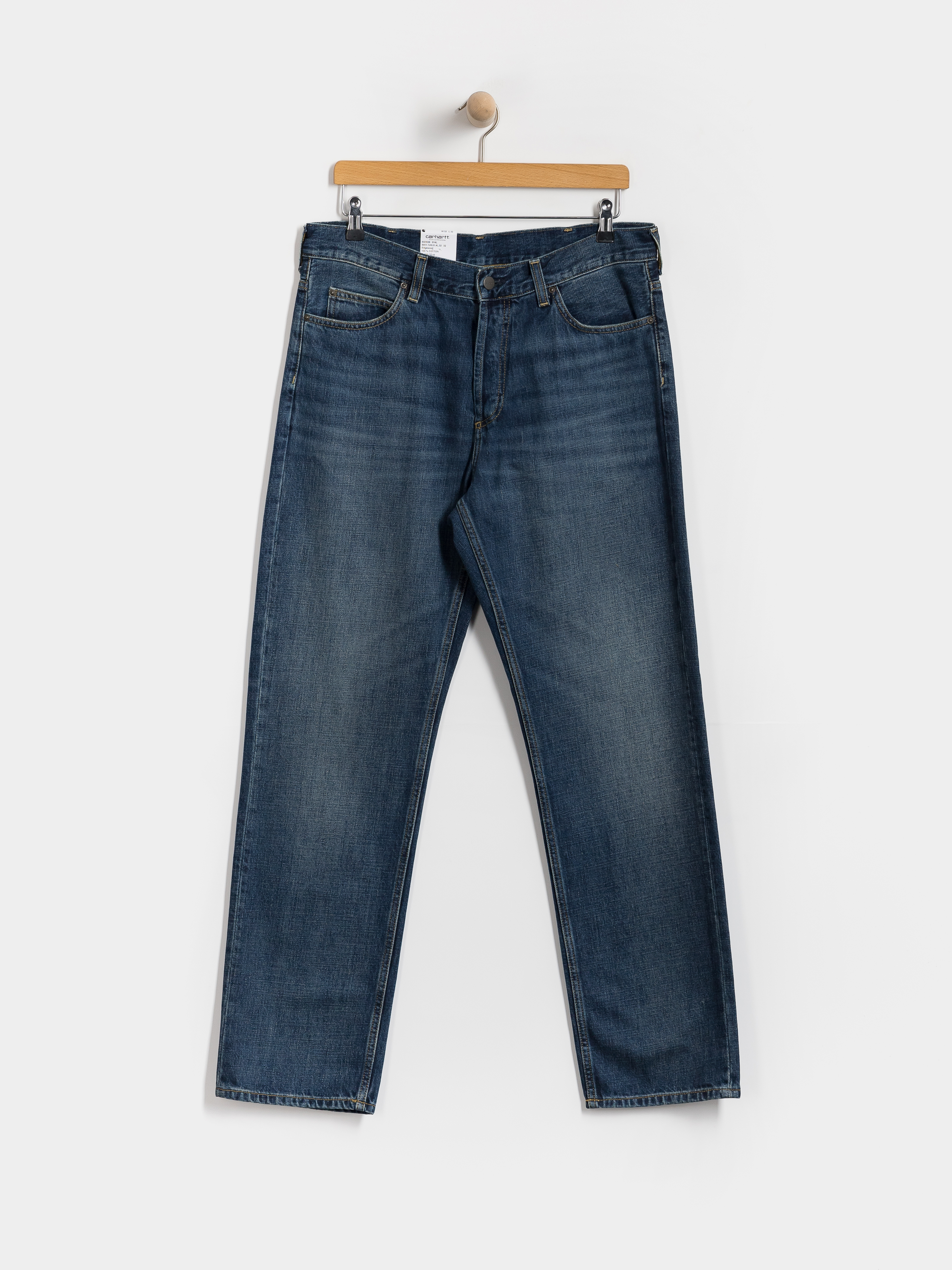 Nohavice Carhartt WIP Marlow (blue/dark used wash)