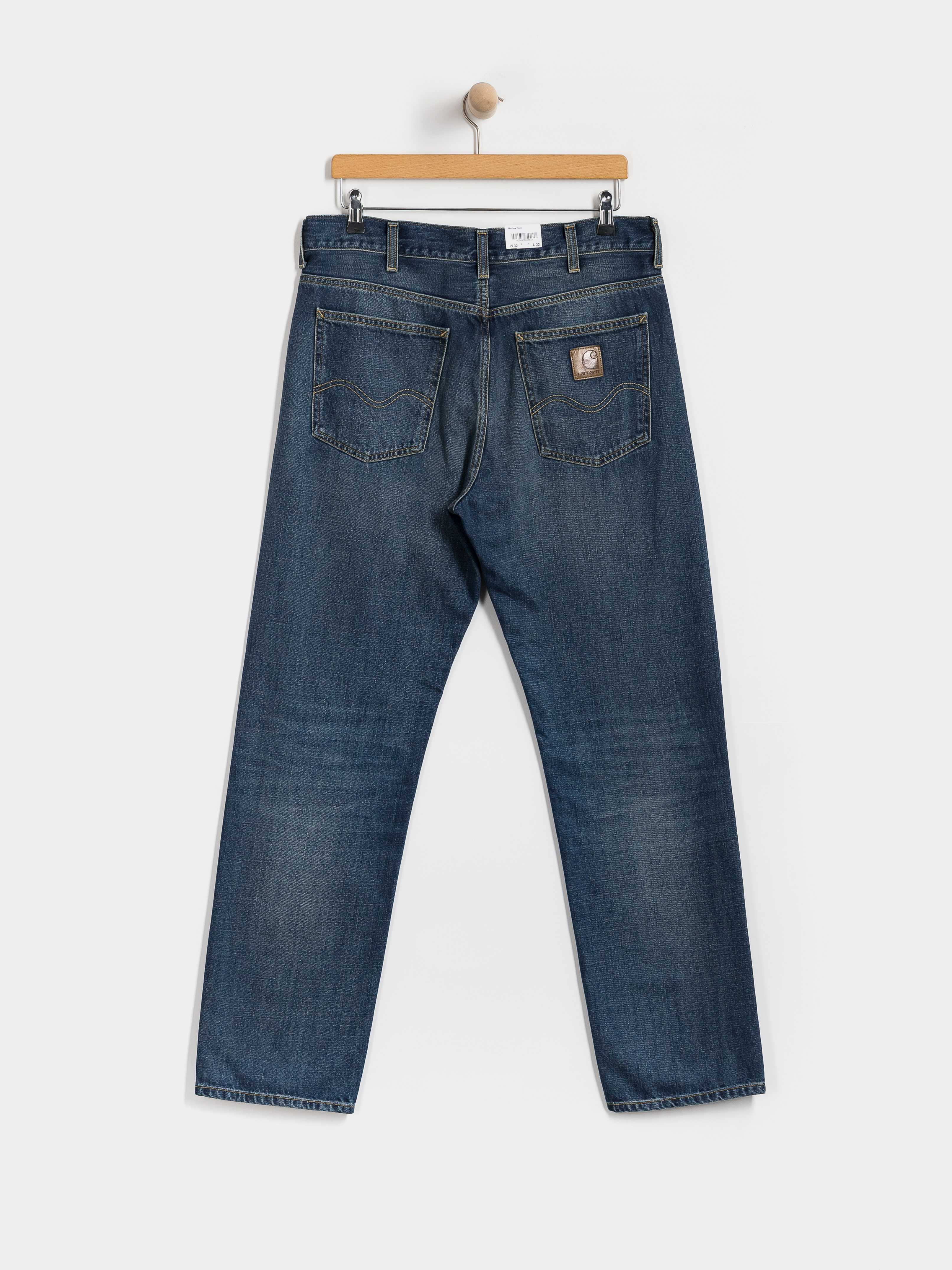 Nohavice Carhartt WIP Marlow (blue/dark used wash)