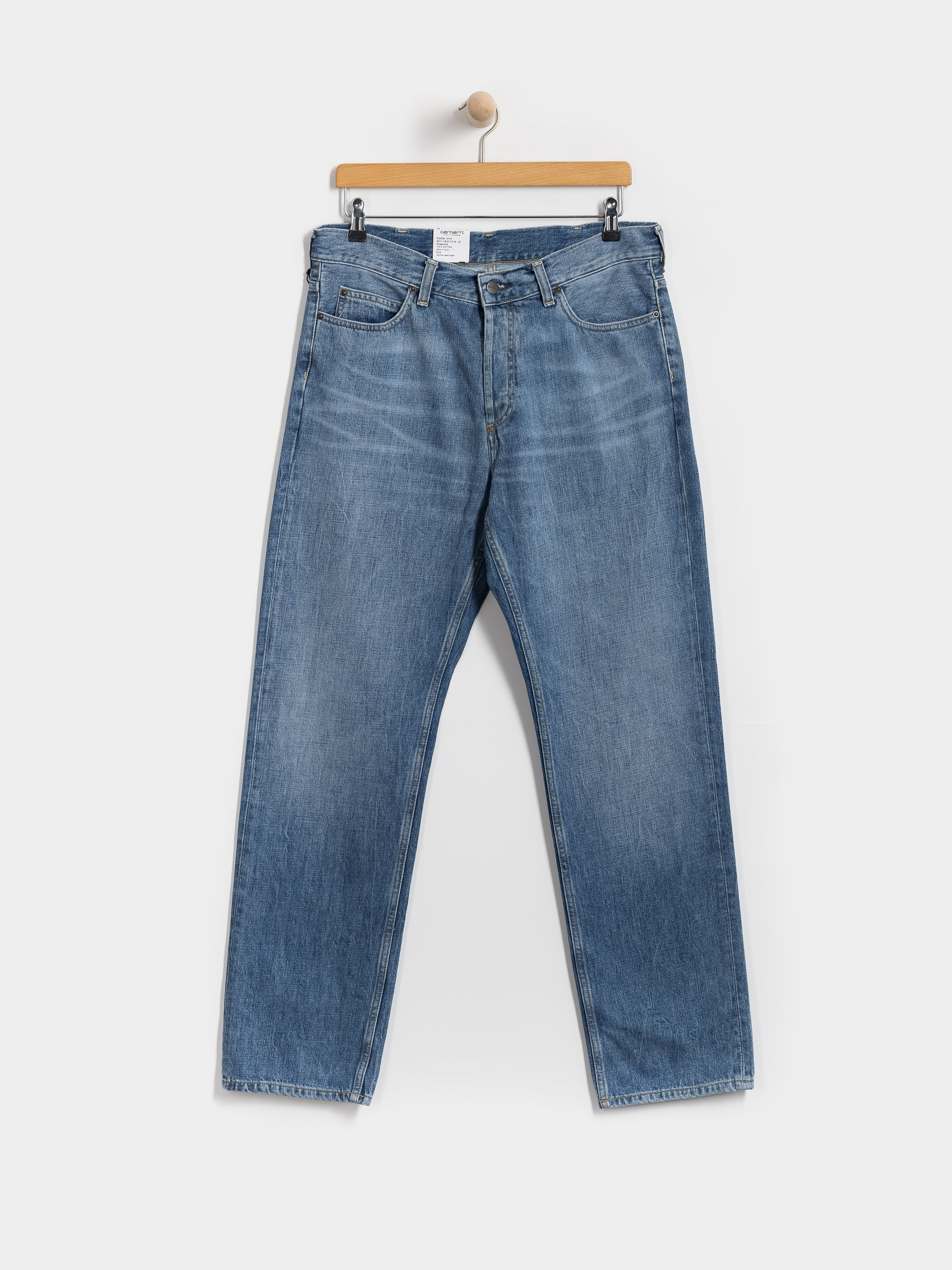 Nohavice Carhartt WIP Marlow (blue/marble used wash)