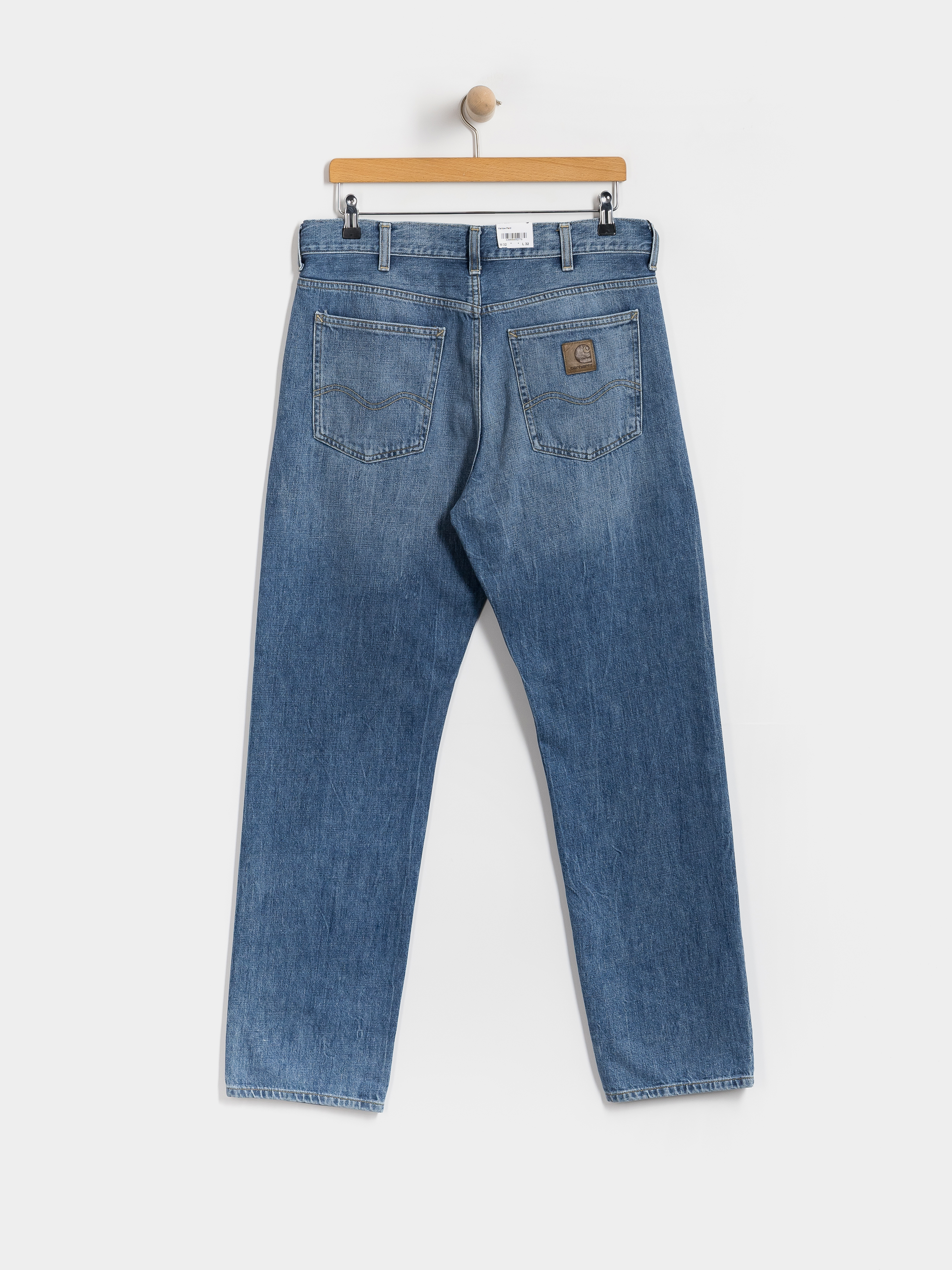 Nohavice Carhartt WIP Marlow (blue/marble used wash)
