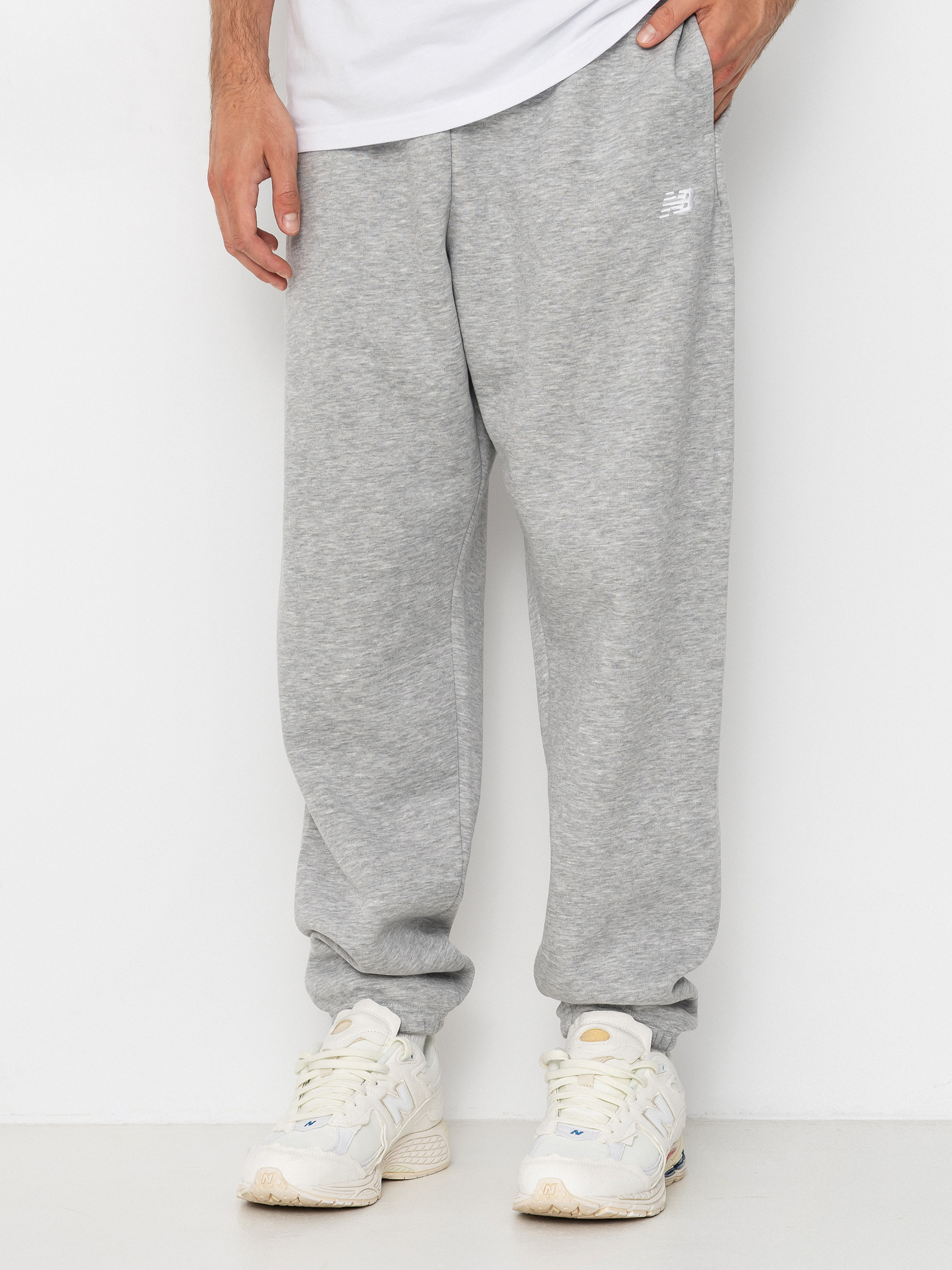 Nohavice New Balance Sport Essentials Fleece Jogger (athletic grey)