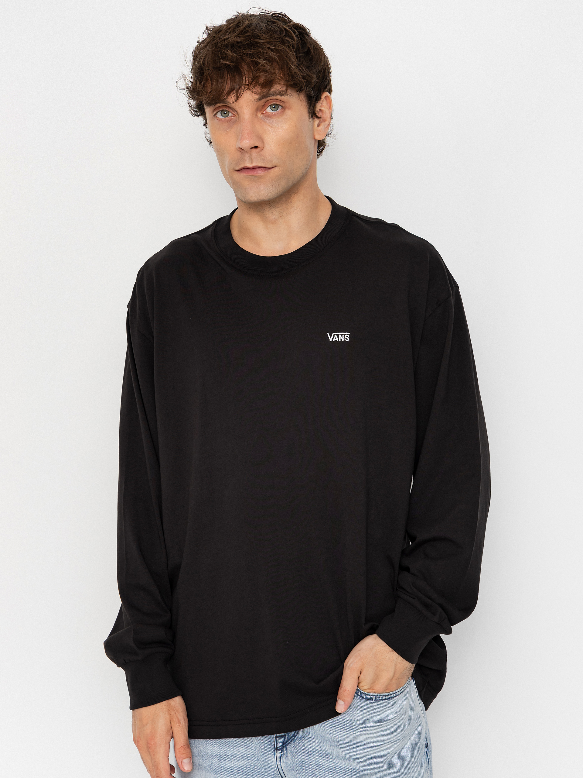 Triko Vans Left Chest II Loose (black)